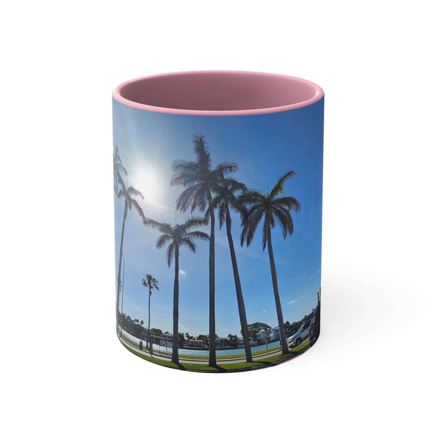 Palm Trees Accent Coffee Mug, 11oz