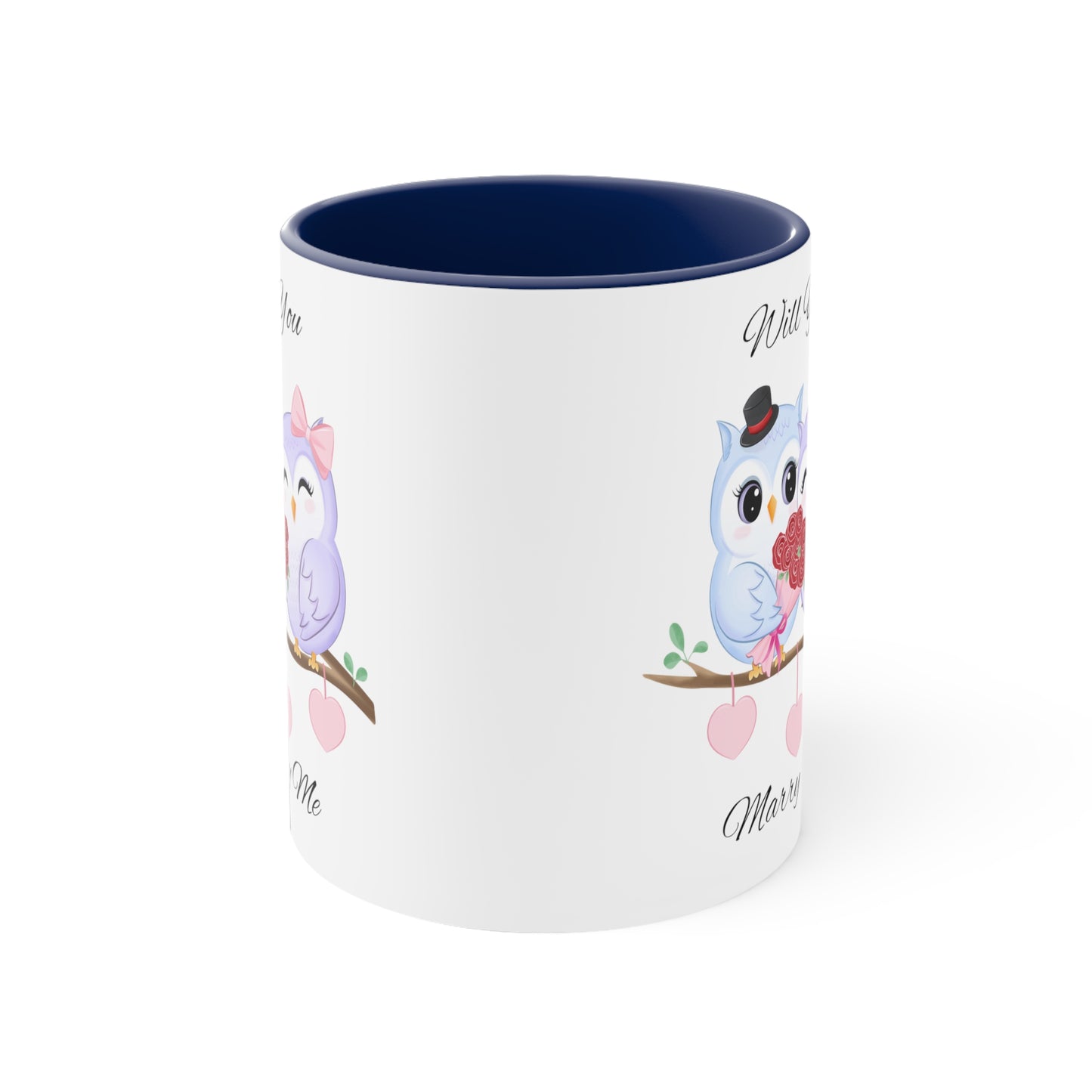 Owls Proposal Accent Coffee Mug, 11oz