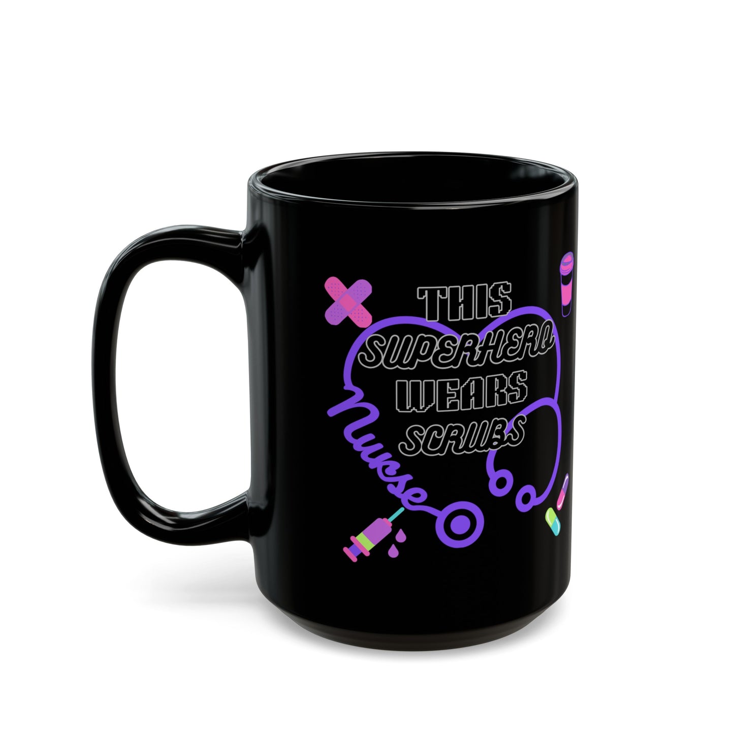 Nurse's Black Mug (11oz, 15oz)