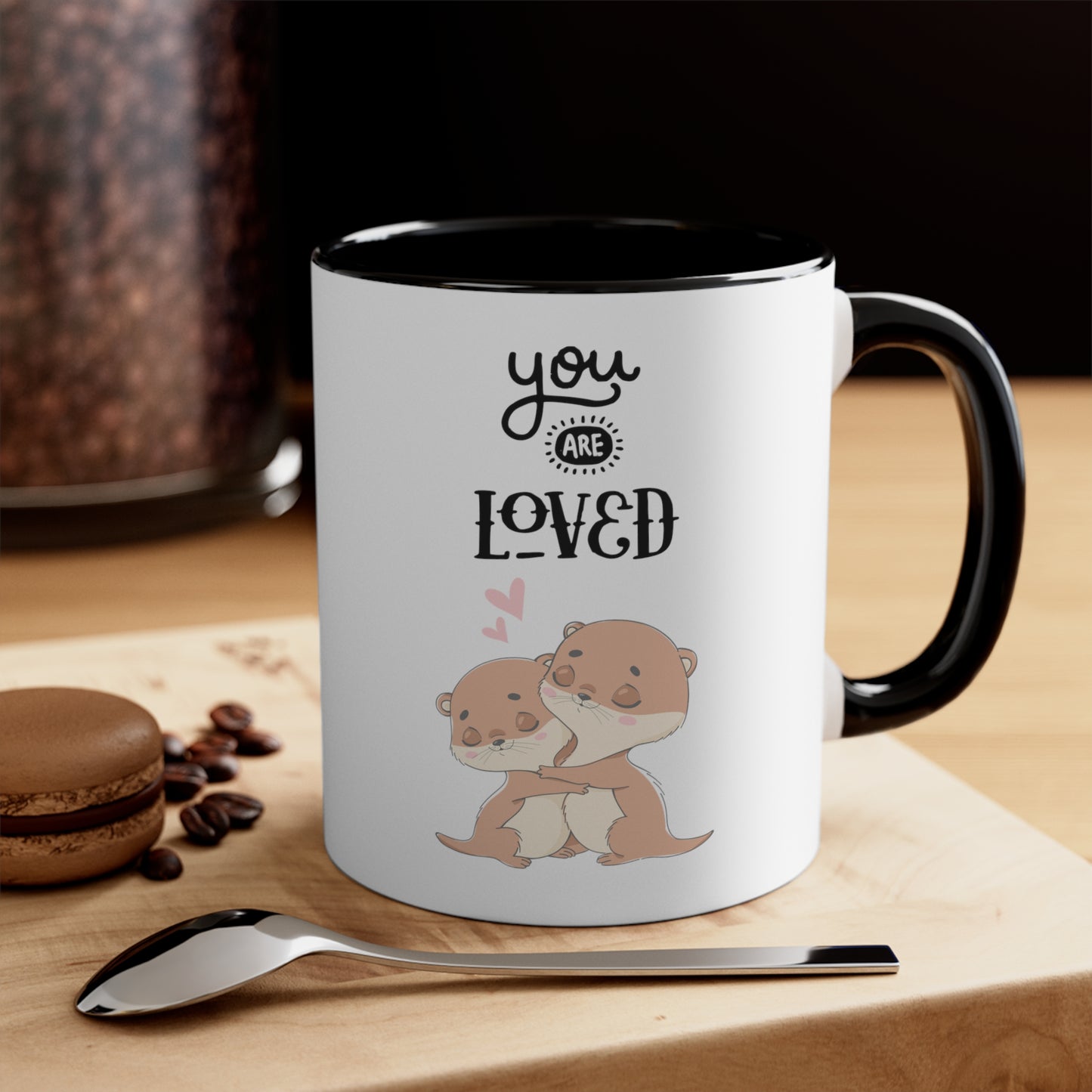 Cute You are Loved Accent Coffee Mug, 11oz