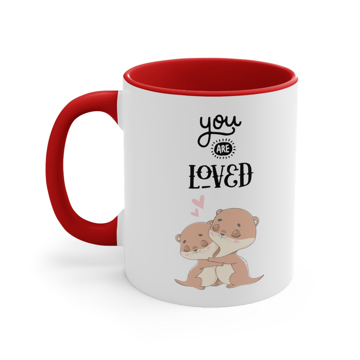 Cute You are Loved Accent Coffee Mug, 11oz