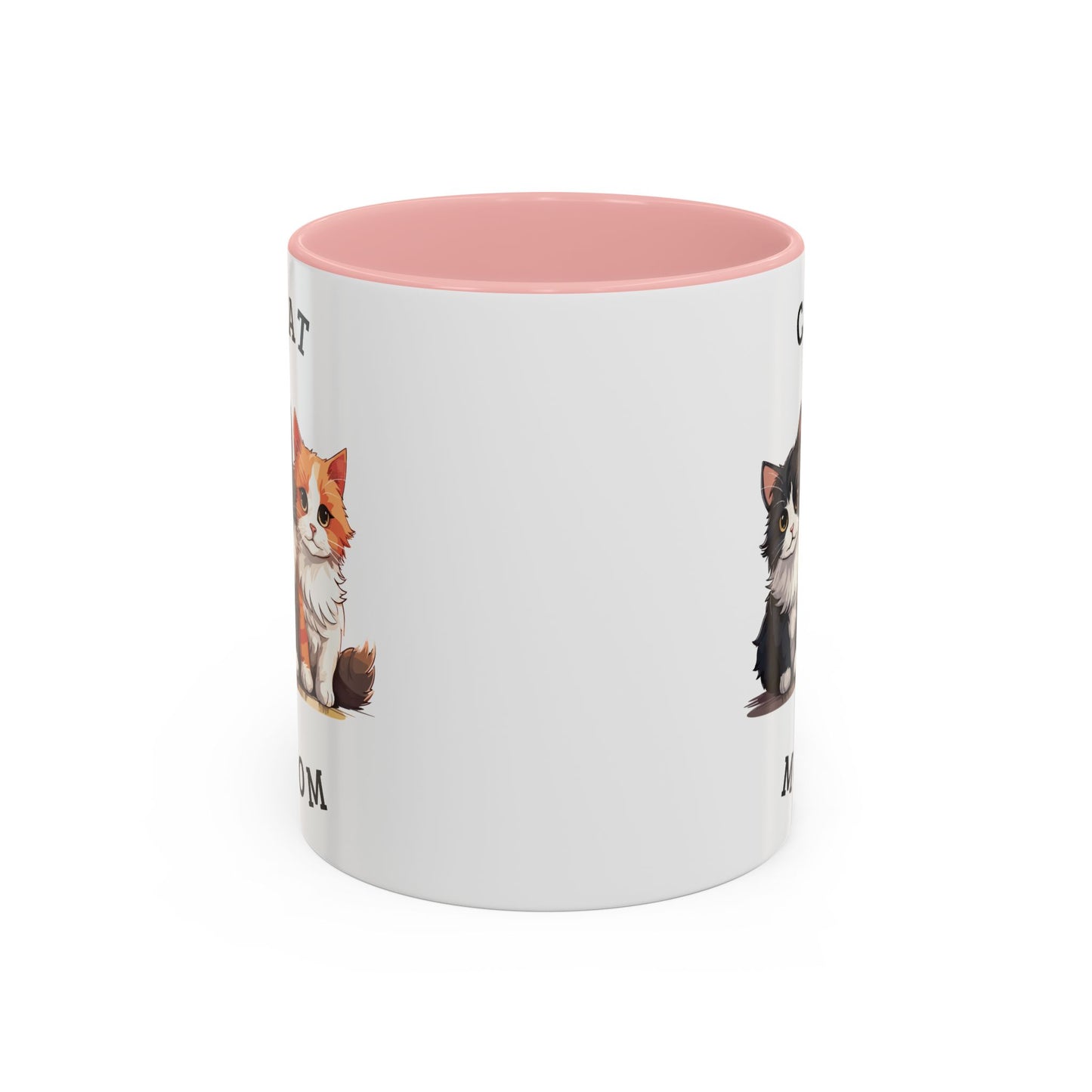 Cat Mom Accent Coffee Mug, 11oz