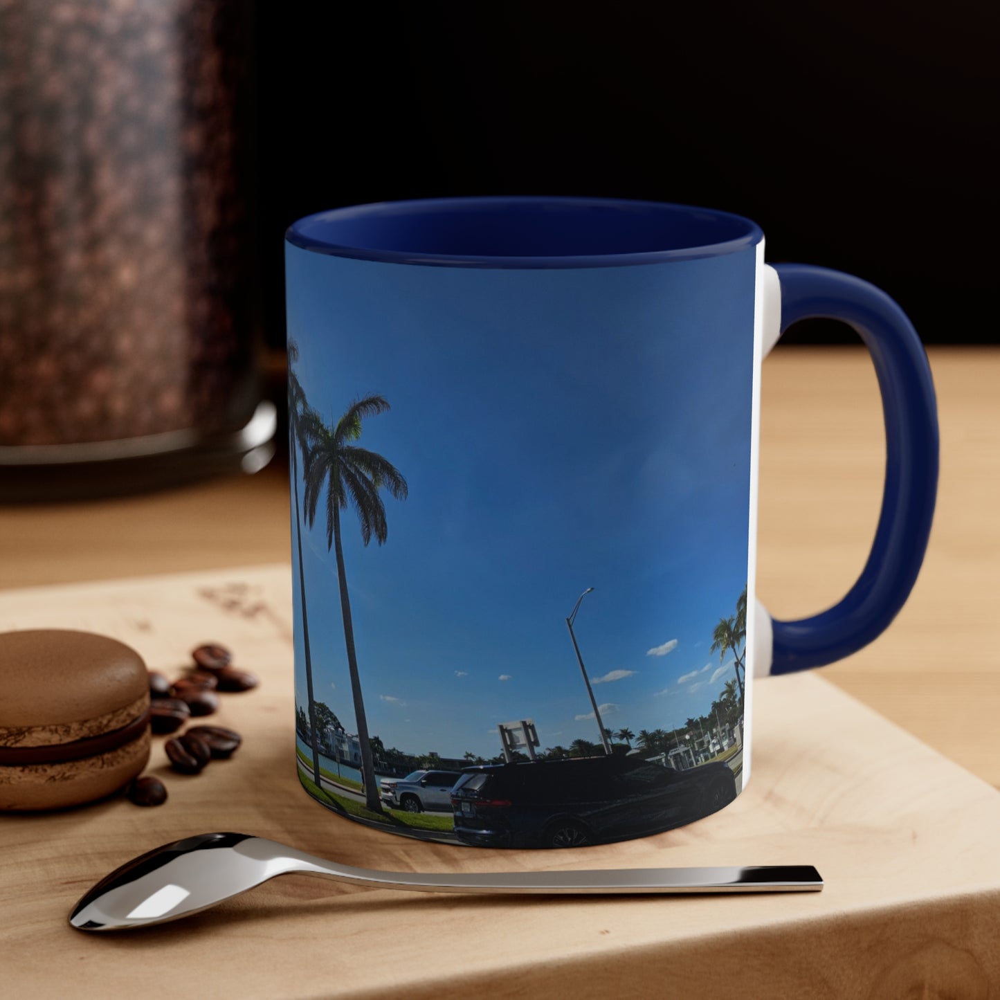 Palm Trees Accent Coffee Mug, 11oz