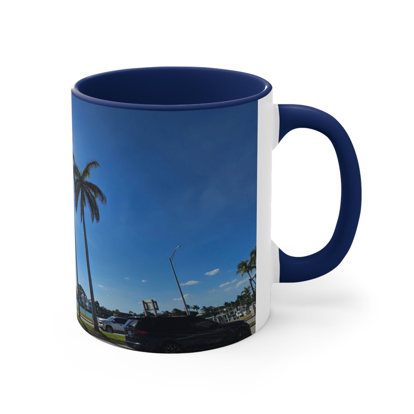 Palm Trees Accent Coffee Mug, 11oz