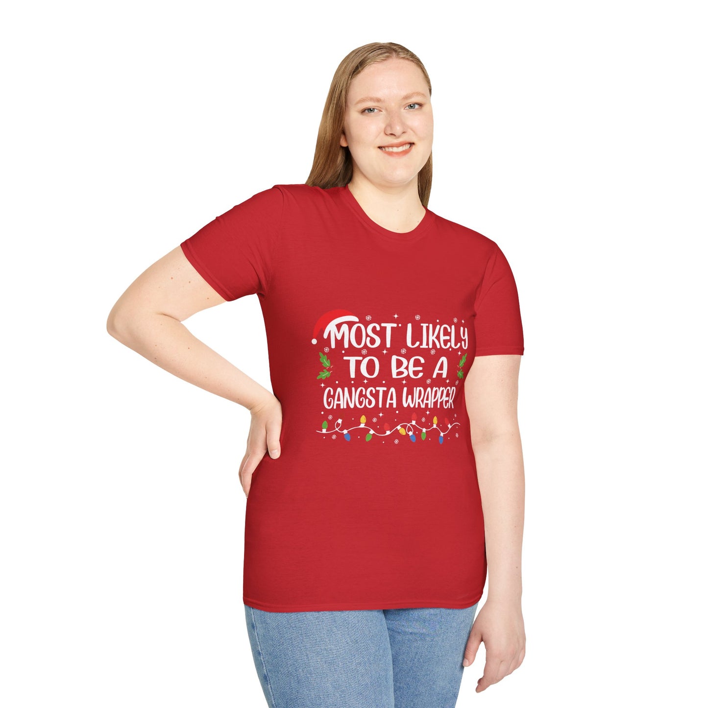 Funny Unisex Gangsta Wrapper Softstyle T-Shirt