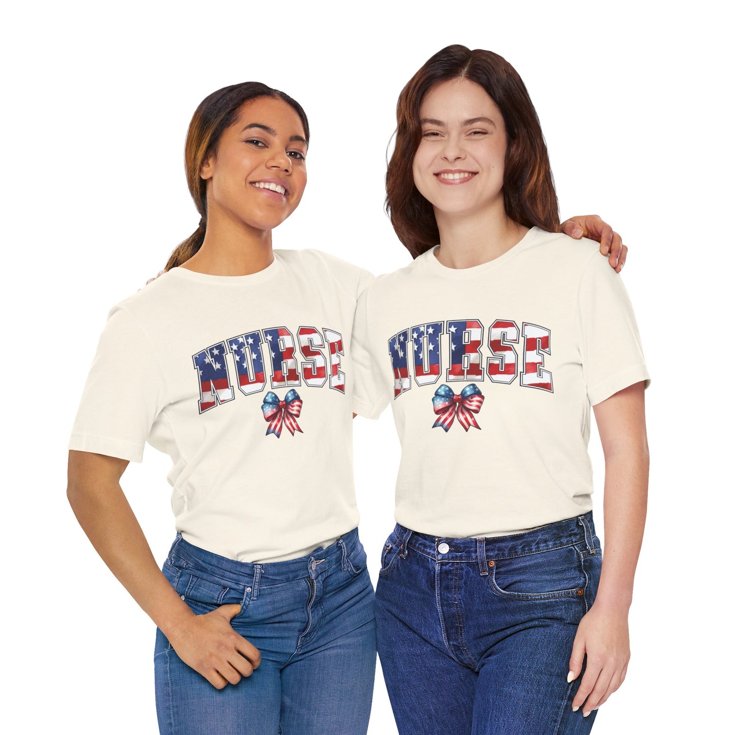 Patriotic Nurse Unisex Jersey Short Sleeve Tee