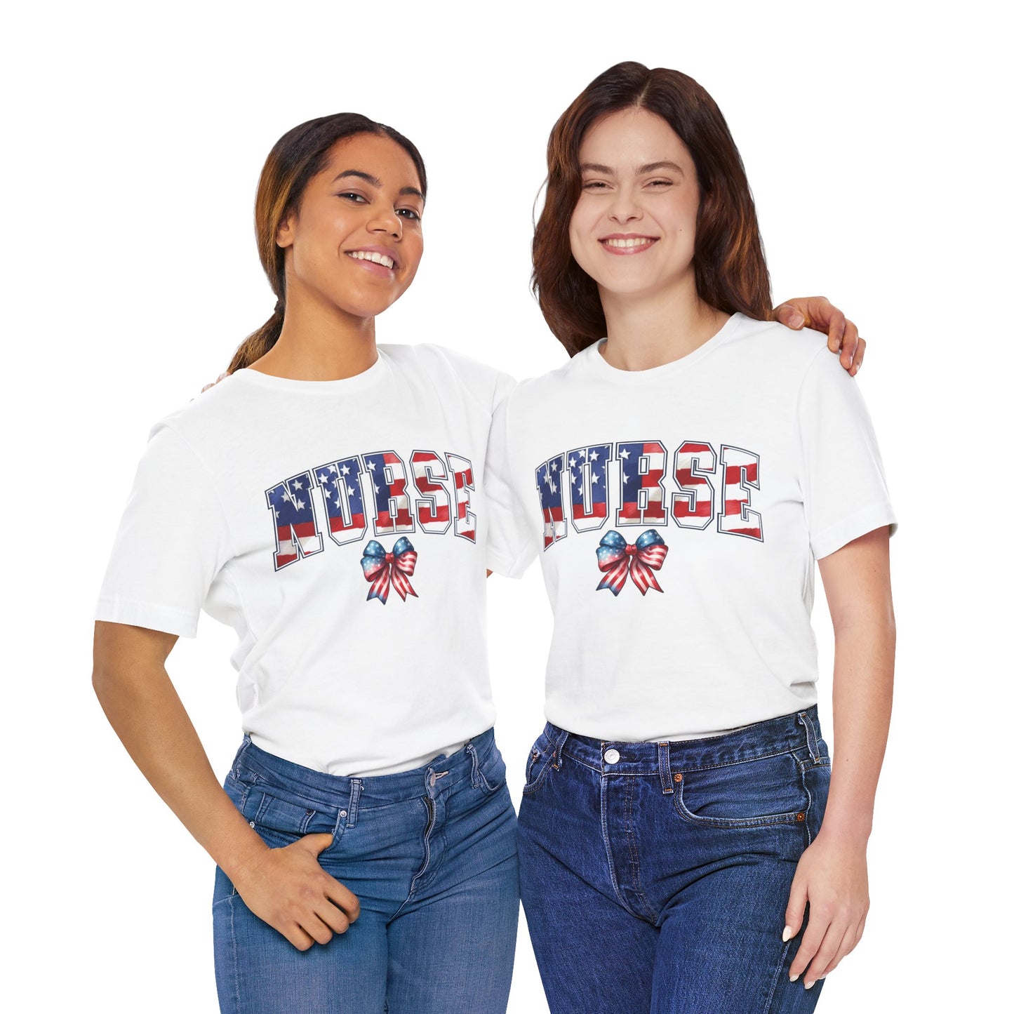 Patriotic Nurse Unisex Jersey Short Sleeve Tee