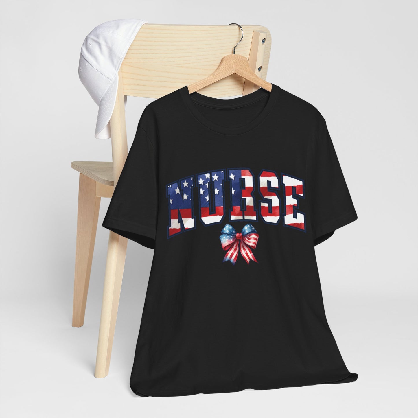 Patriotic Nurse Unisex Jersey Short Sleeve Tee