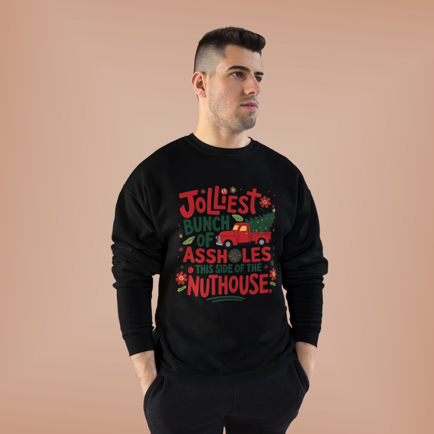 Funny Unisex This Side Of The Nuthouse EcoSmart® Crewneck Sweatshirt