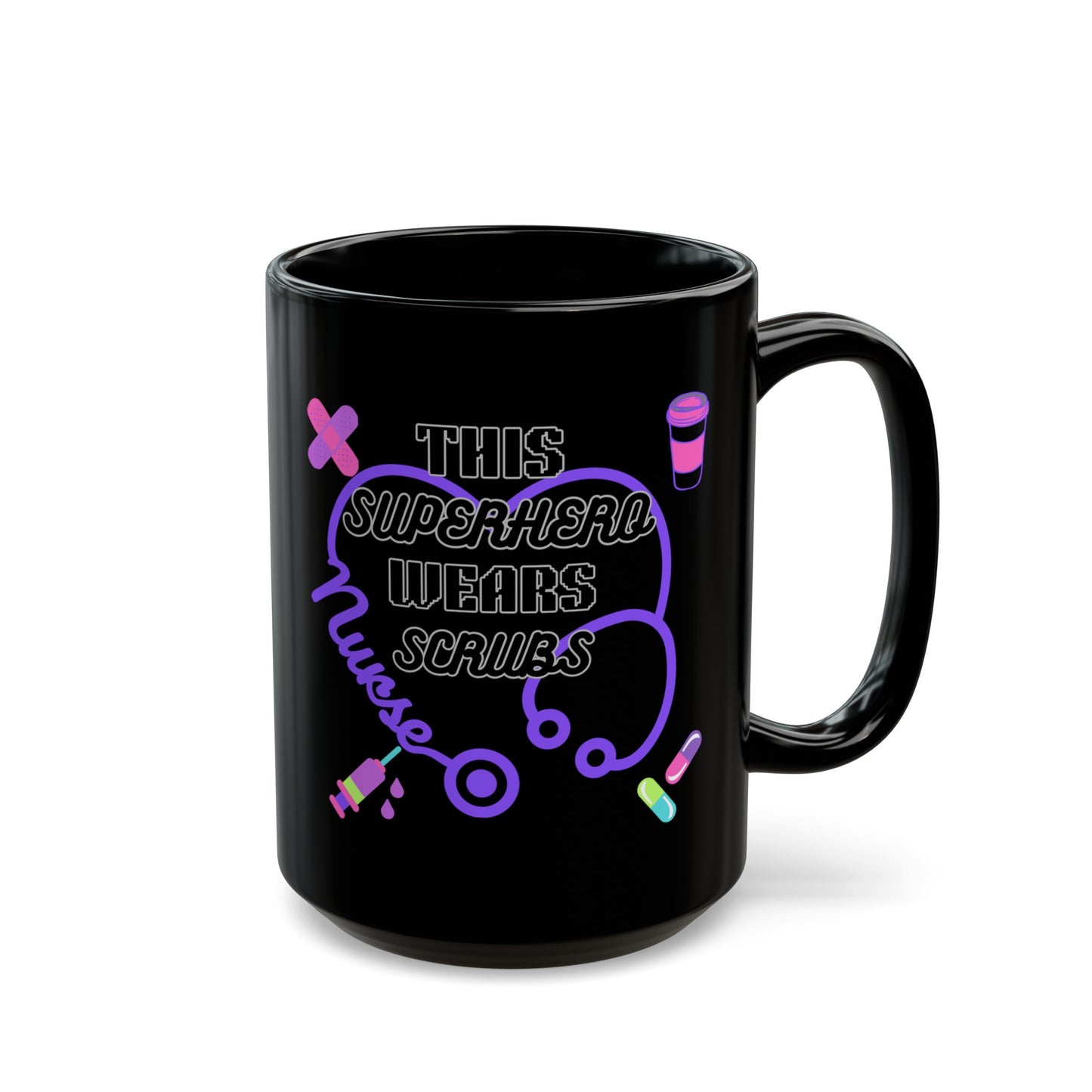 Nurse's Black Mug (11oz, 15oz)