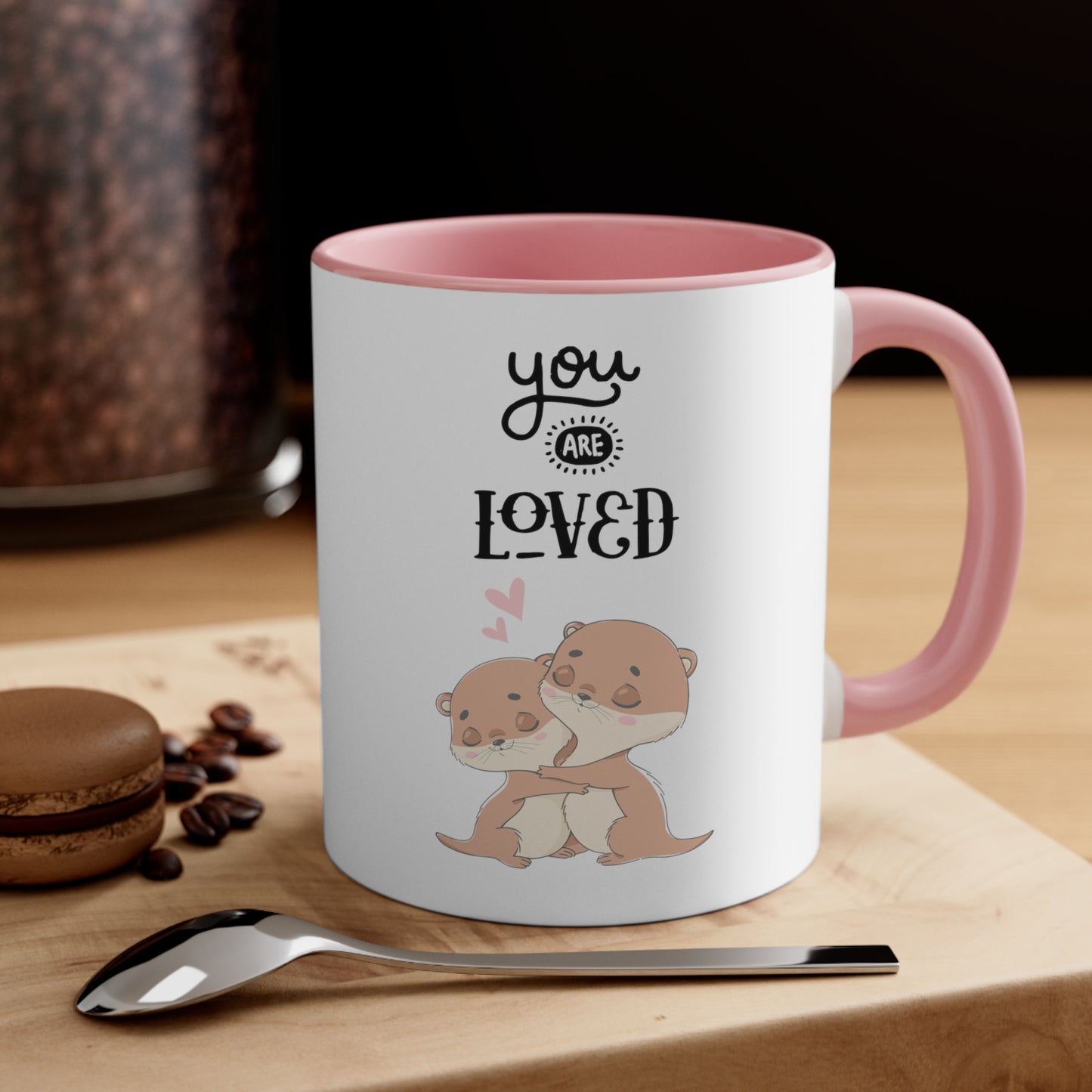 Cute You are Loved Accent Coffee Mug, 11oz