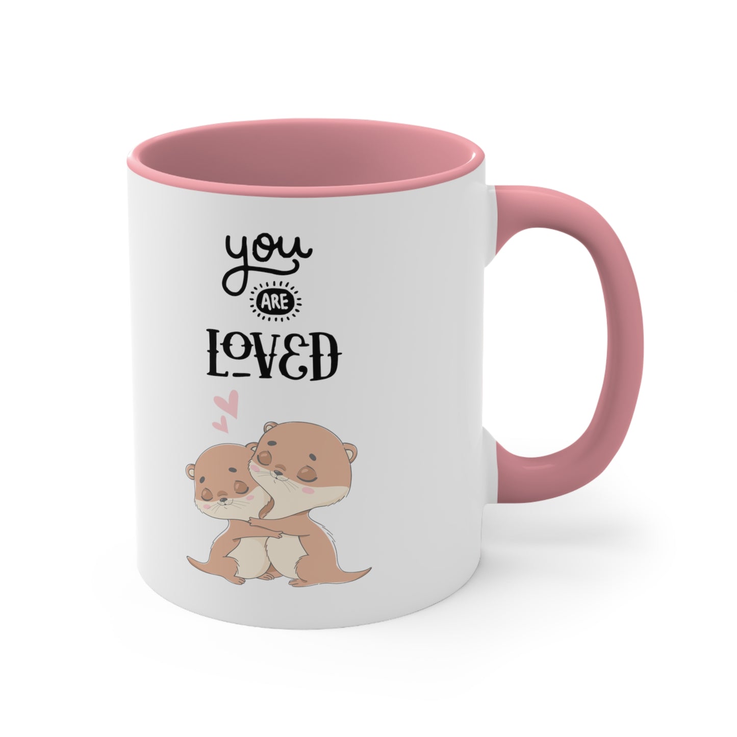 Cute You are Loved Accent Coffee Mug, 11oz