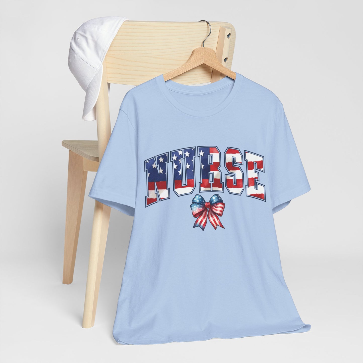 Patriotic Nurse Unisex Jersey Short Sleeve Tee
