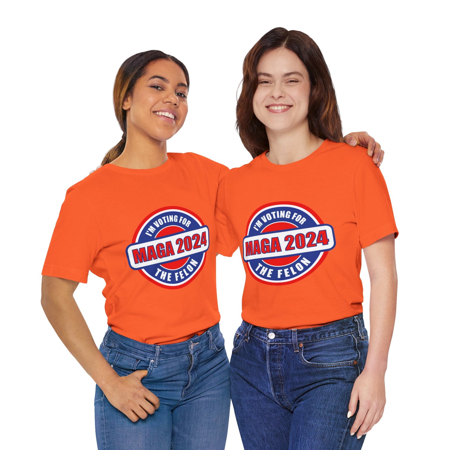 I'm Voting for the Felon Mega 2024 Unisex Jersey Short Sleeve Tee