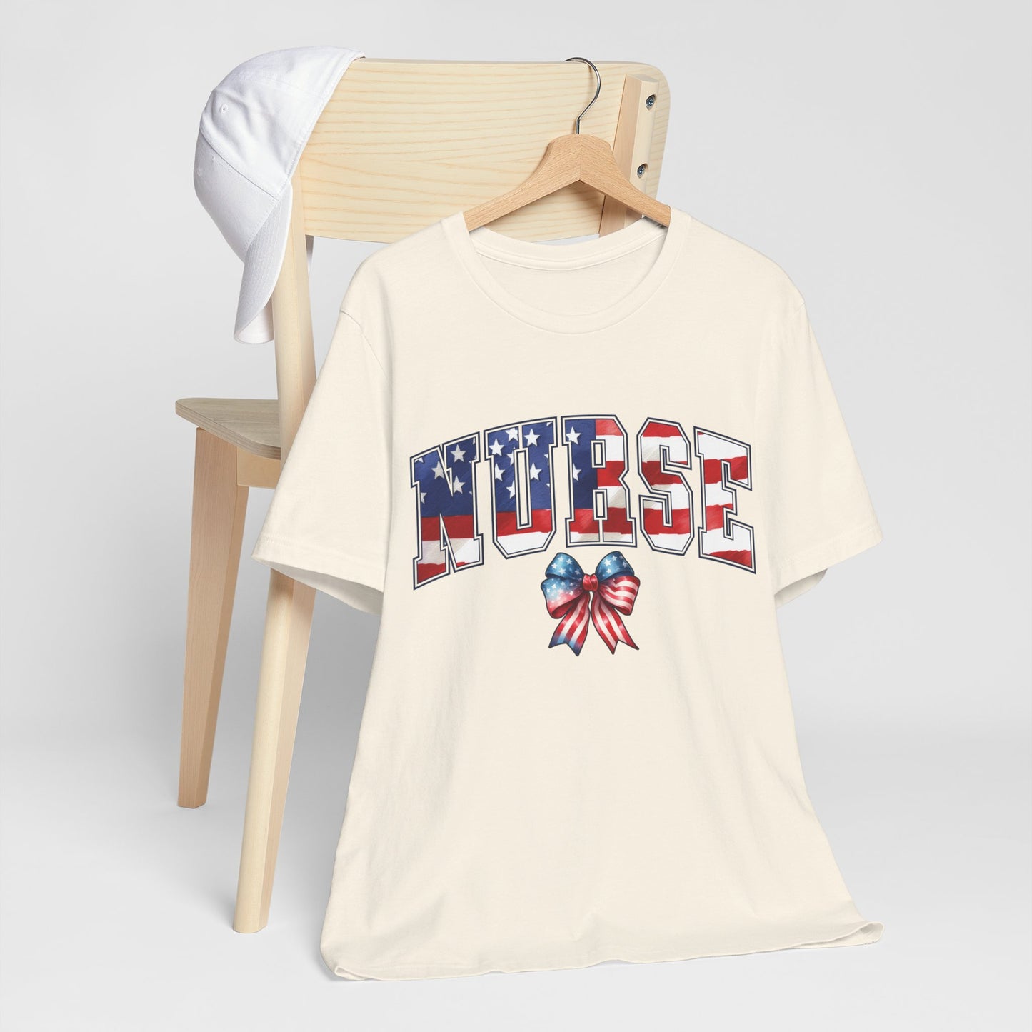 Patriotic Nurse Unisex Jersey Short Sleeve Tee