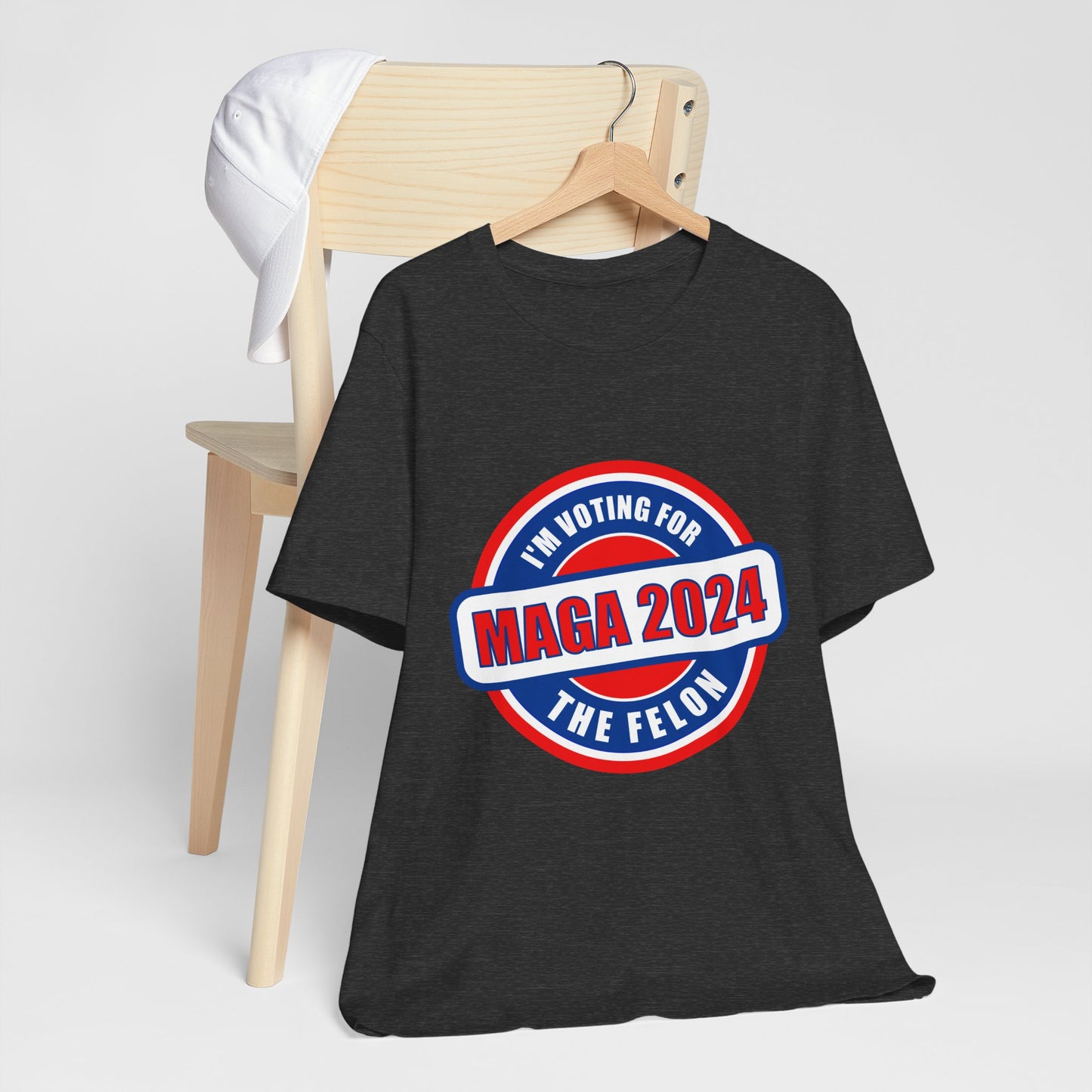 I'm Voting for the Felon Mega 2024 Unisex Jersey Short Sleeve Tee