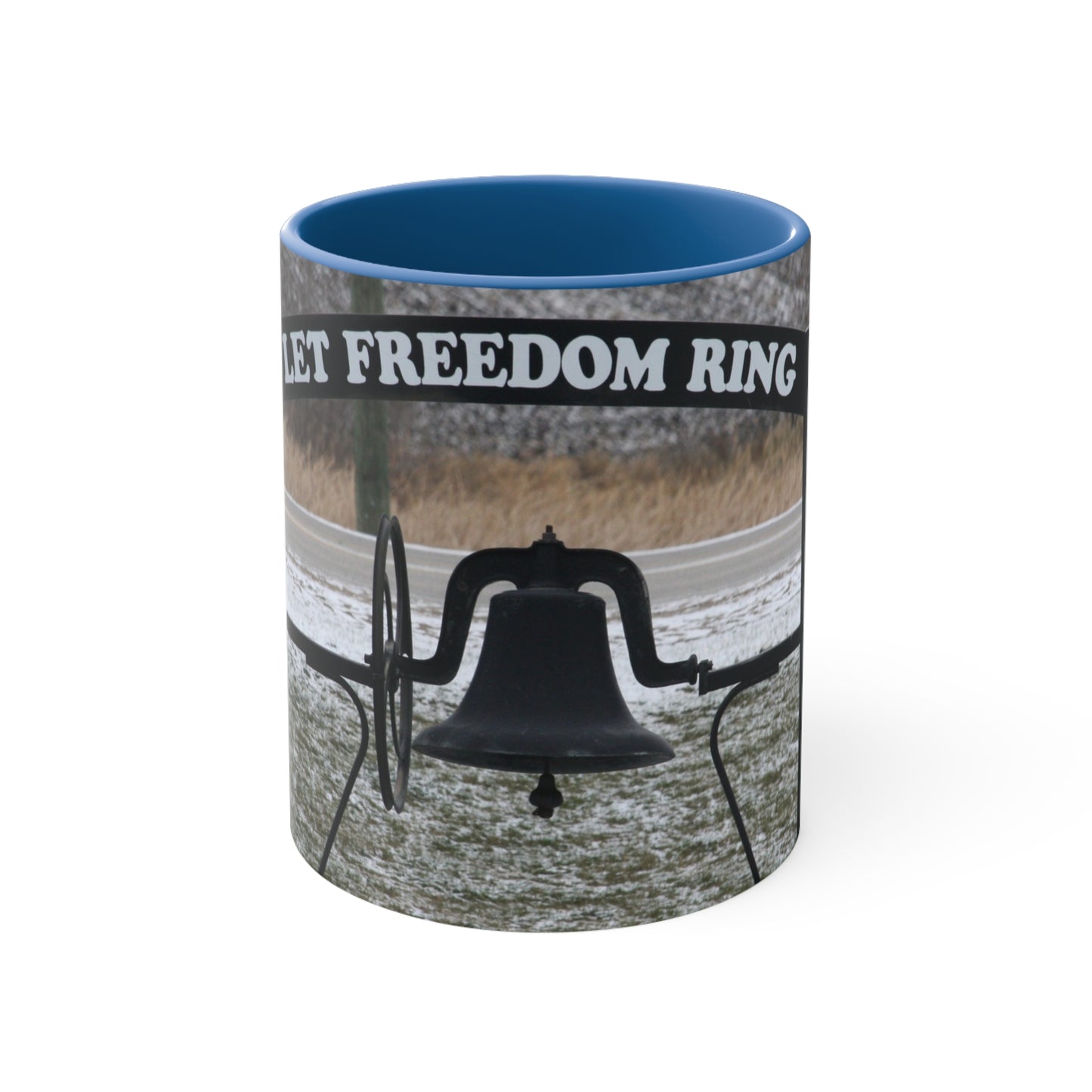 Let Freedom Ring Accent Coffee Mug, 11oz