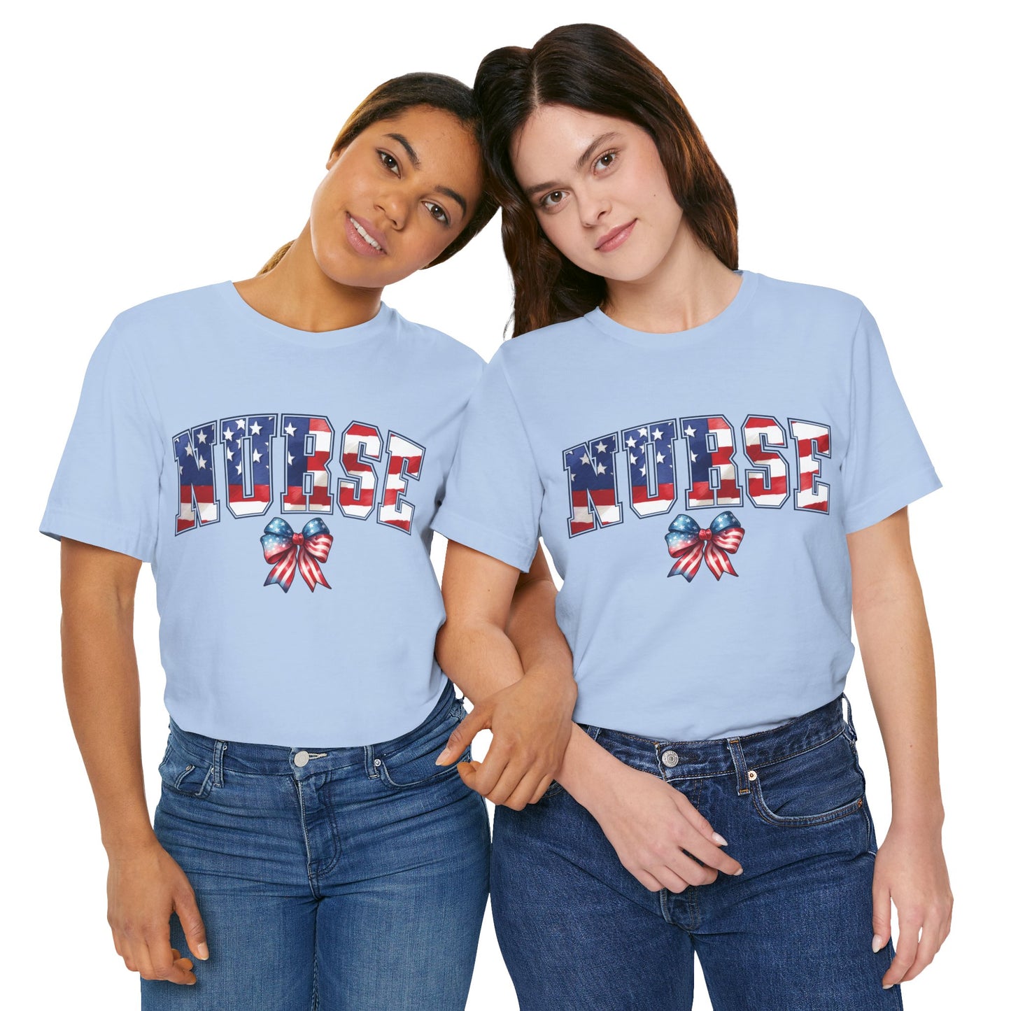 Patriotic Nurse Unisex Jersey Short Sleeve Tee