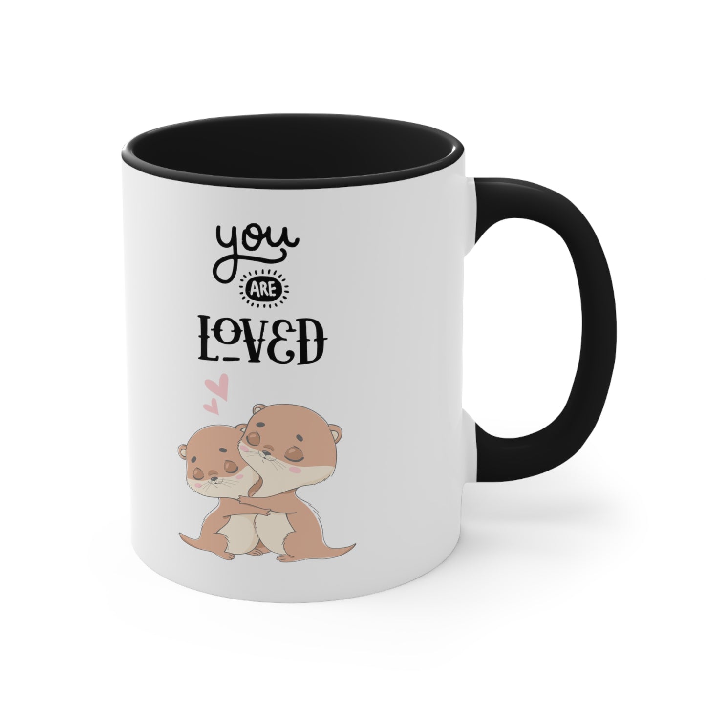 Cute You are Loved Accent Coffee Mug, 11oz