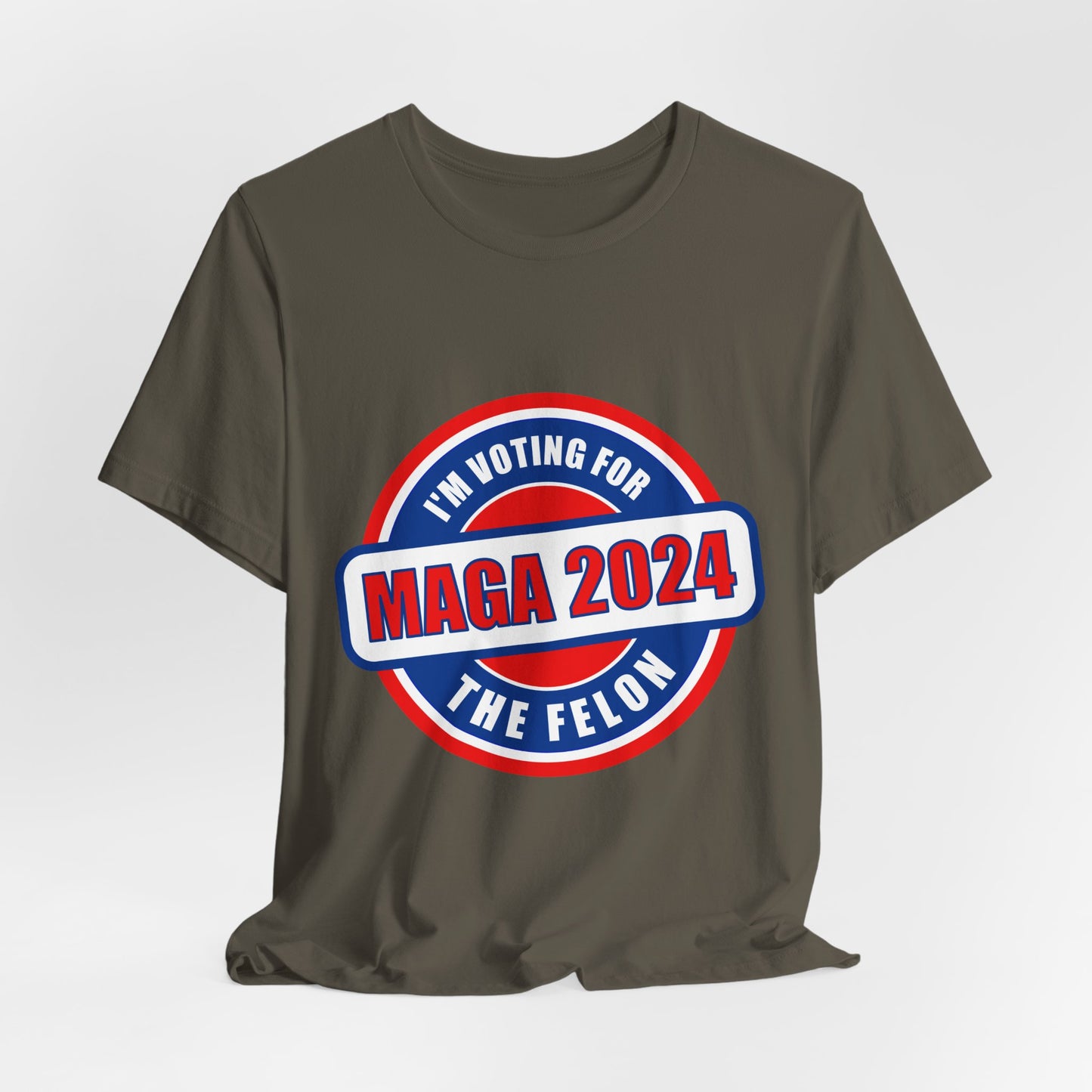 I'm Voting for the Felon Mega 2024 Unisex Jersey Short Sleeve Tee