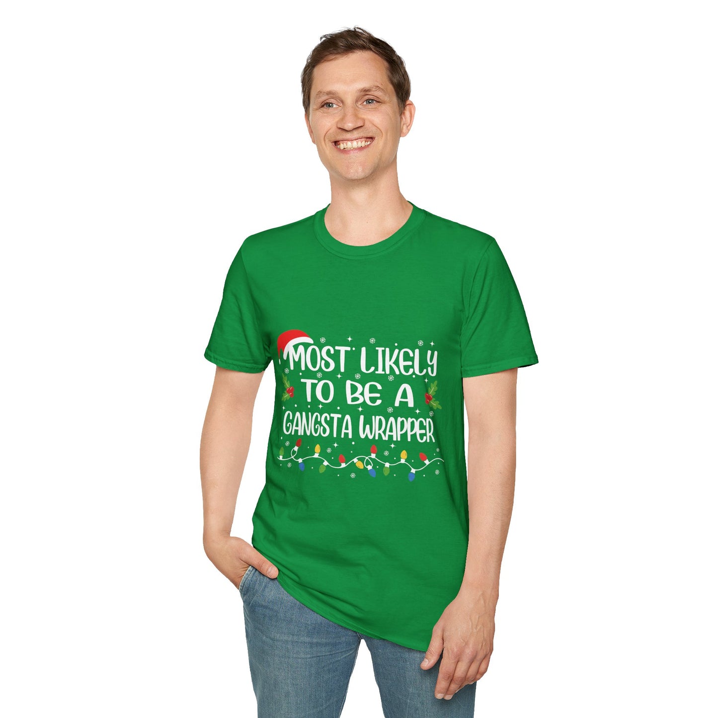 Funny Unisex Gangsta Wrapper Softstyle T-Shirt