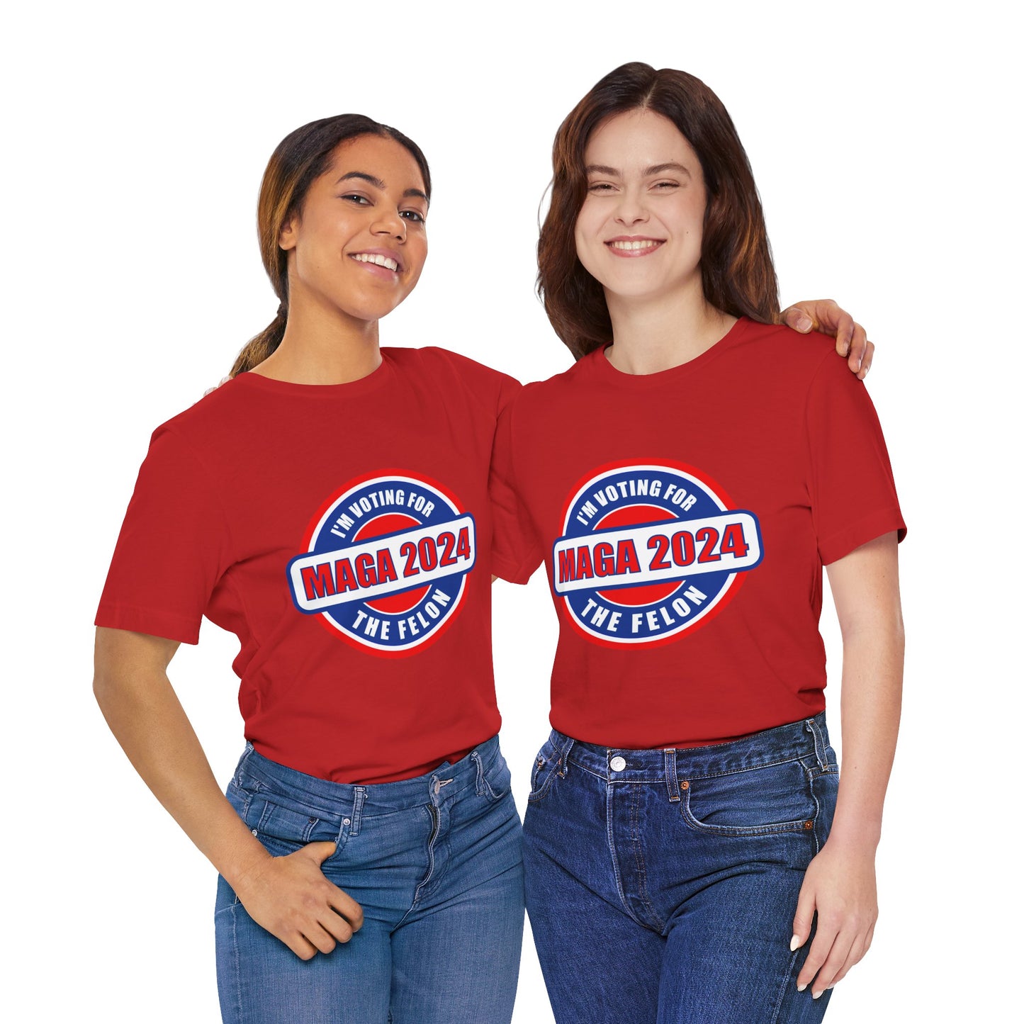 I'm Voting for the Felon Mega 2024 Unisex Jersey Short Sleeve Tee