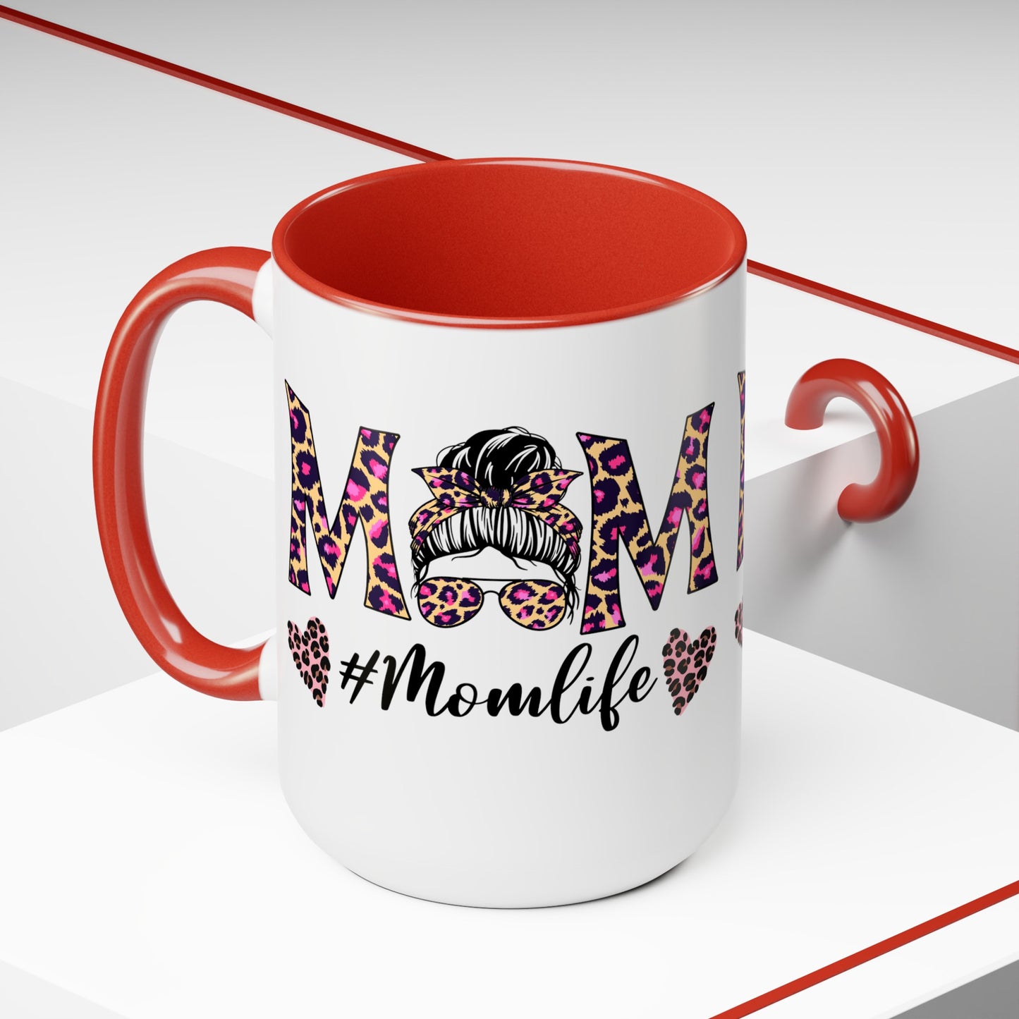 Mama Two-Tone Coffee Mugs, 15oz