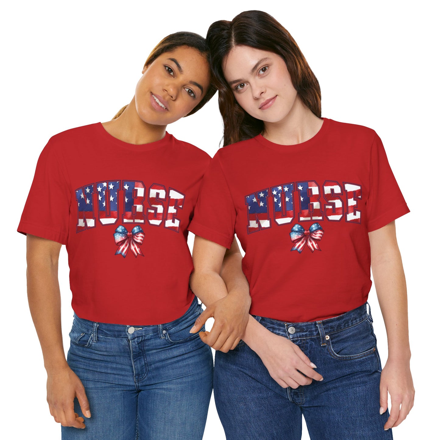 Patriotic Nurse Unisex Jersey Short Sleeve Tee
