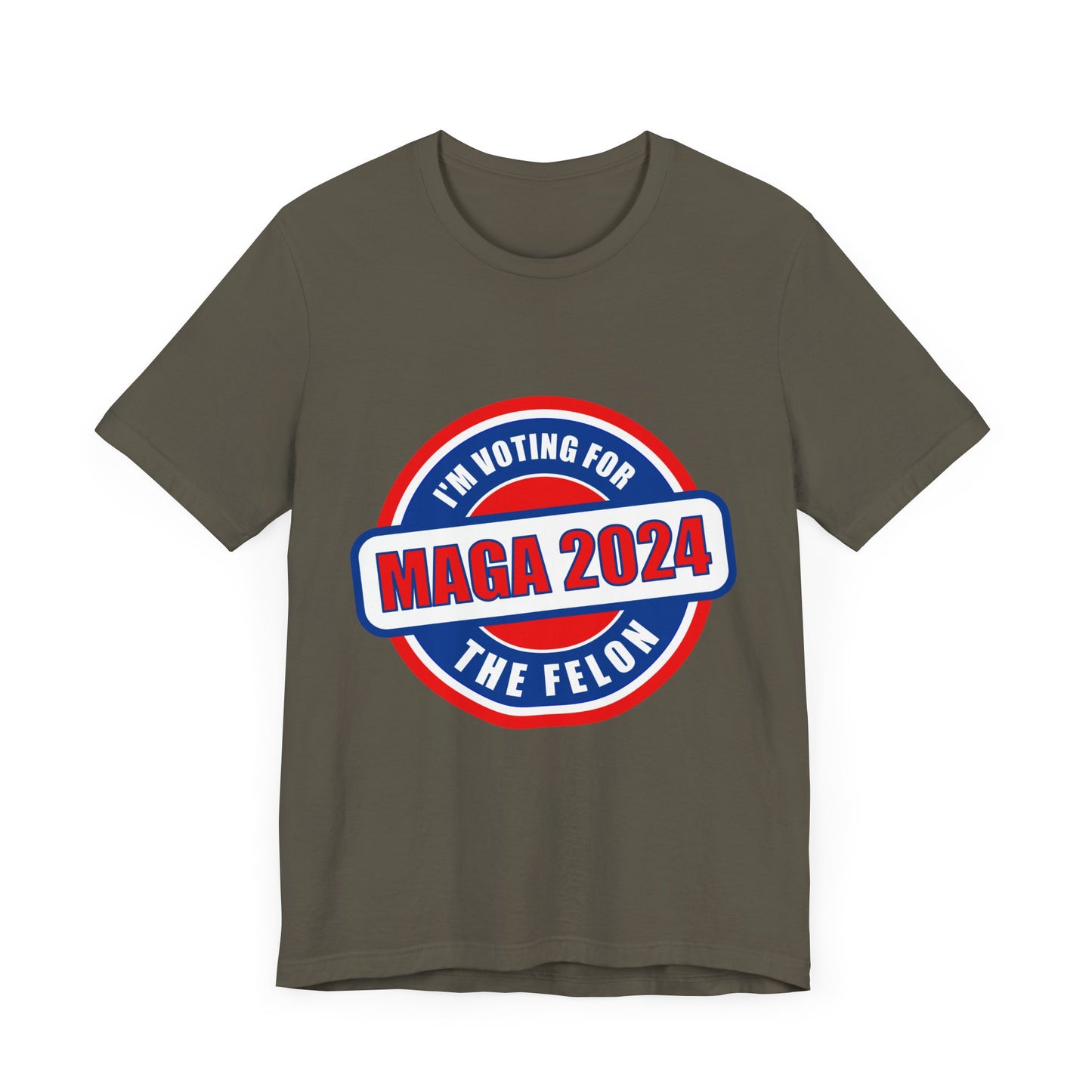 I'm Voting for the Felon Mega 2024 Unisex Jersey Short Sleeve Tee