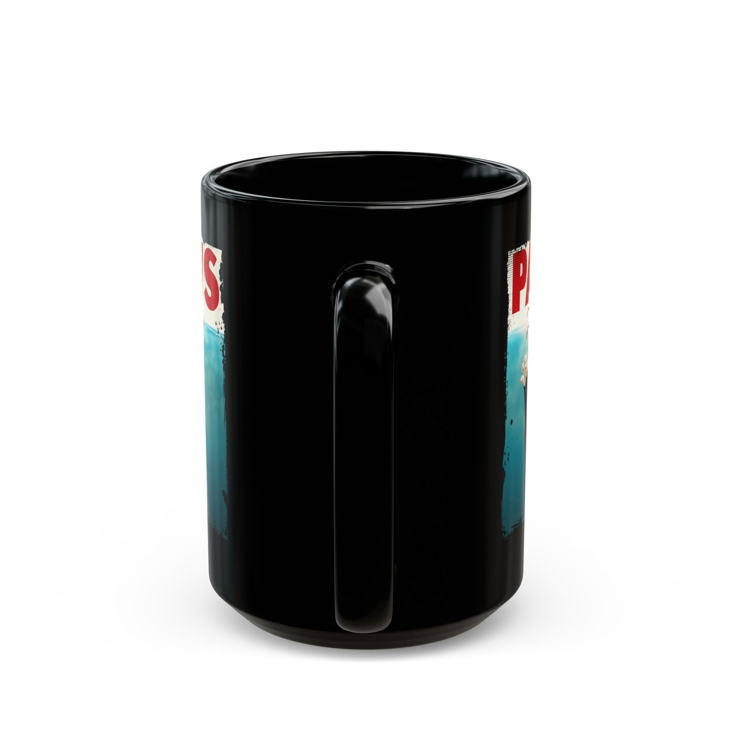 Paws Capture Beneath the Surface Black Mug (11oz, 15oz)