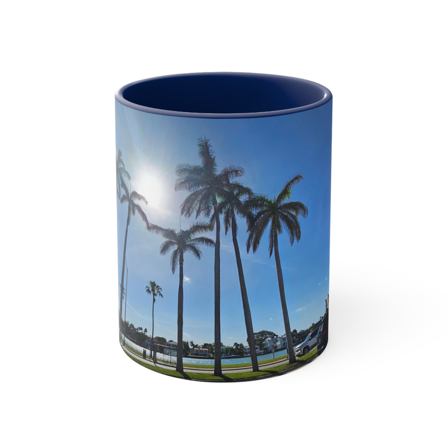Palm Trees Accent Coffee Mug, 11oz