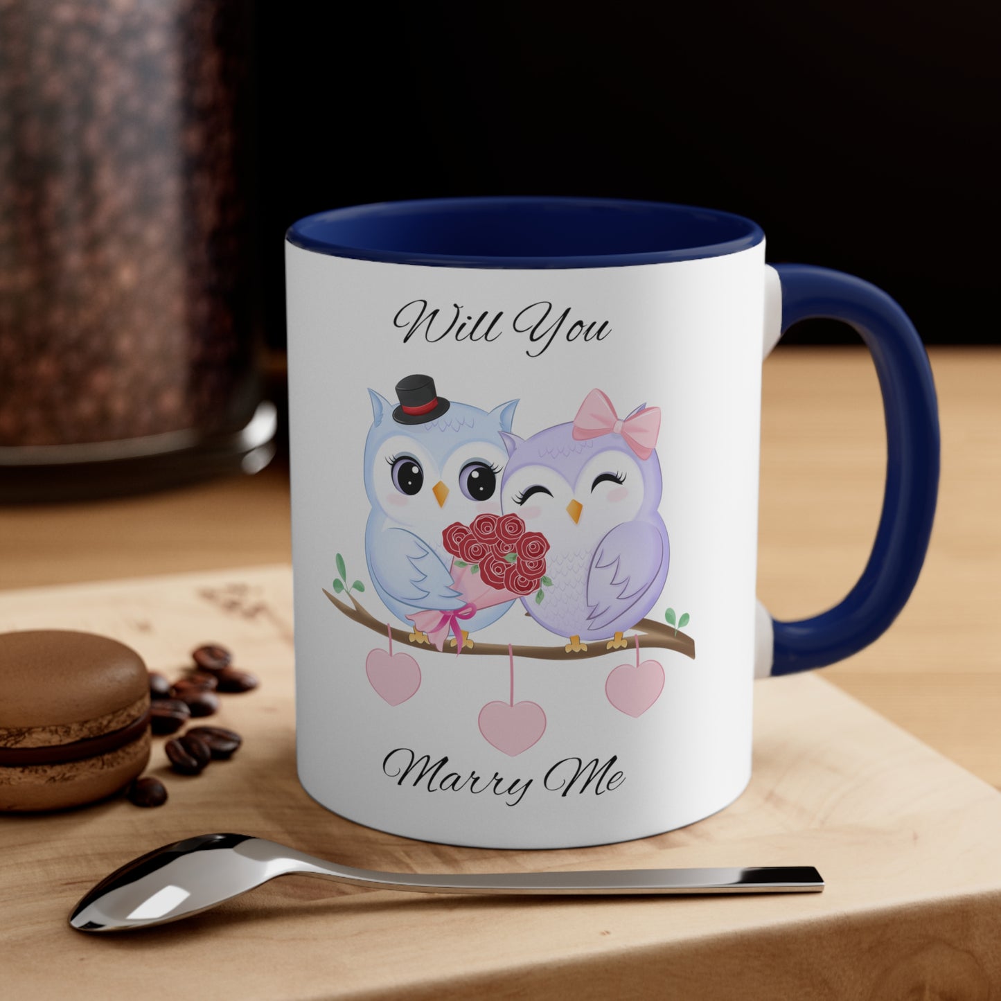 Owls Proposal Accent Coffee Mug, 11oz