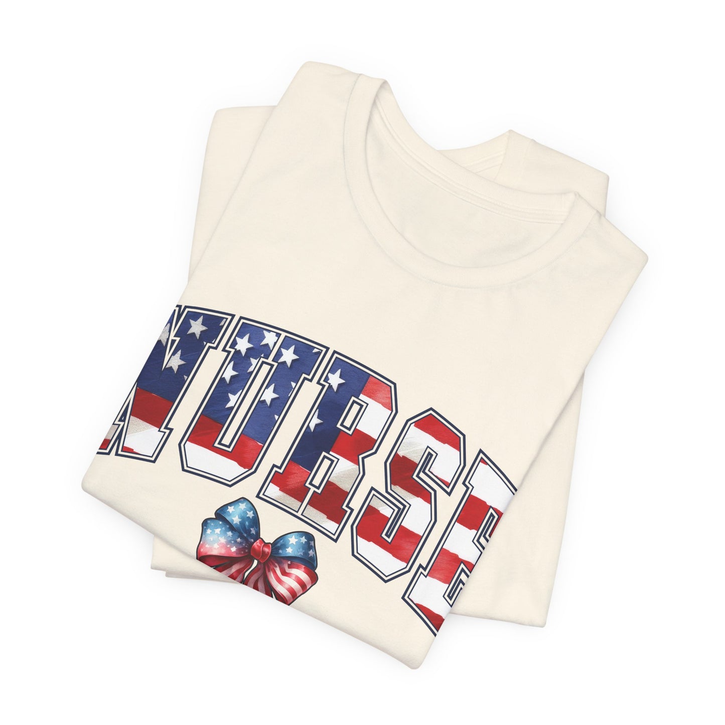Patriotic Nurse Unisex Jersey Short Sleeve Tee