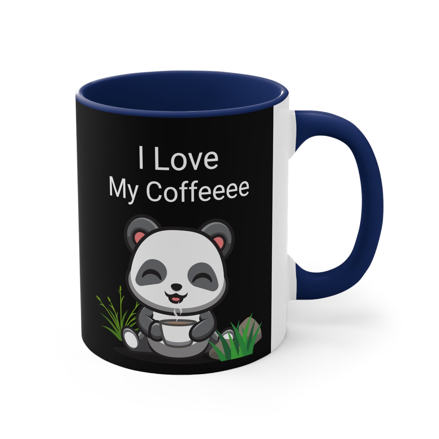 I love My Coffee Black Accent Coffee Mug, 11oz