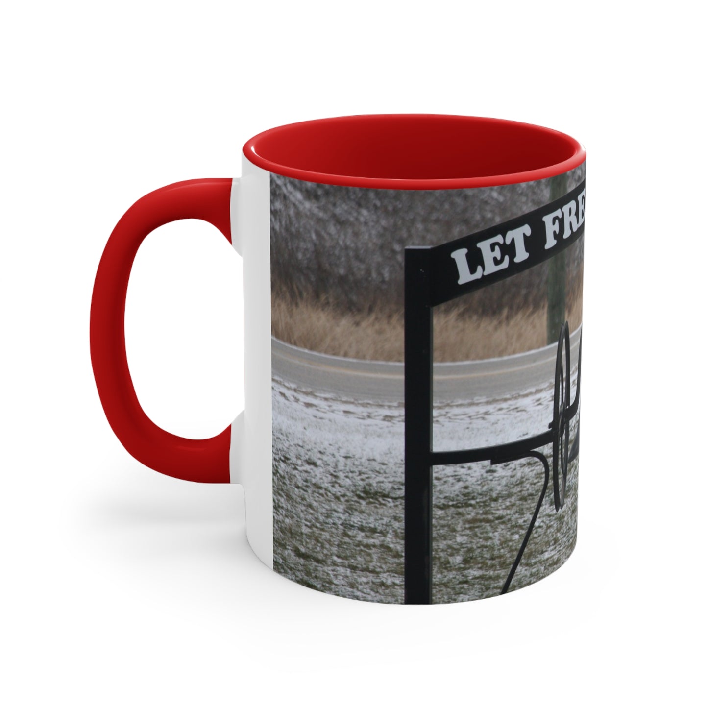 Let Freedom Ring Accent Coffee Mug, 11oz