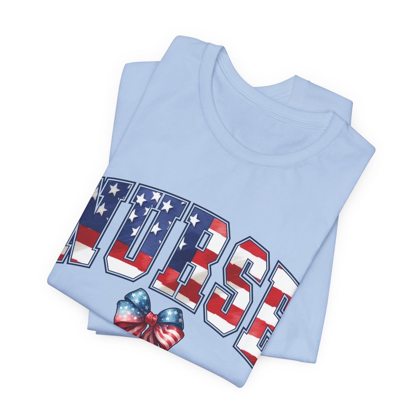 Patriotic Nurse Unisex Jersey Short Sleeve Tee