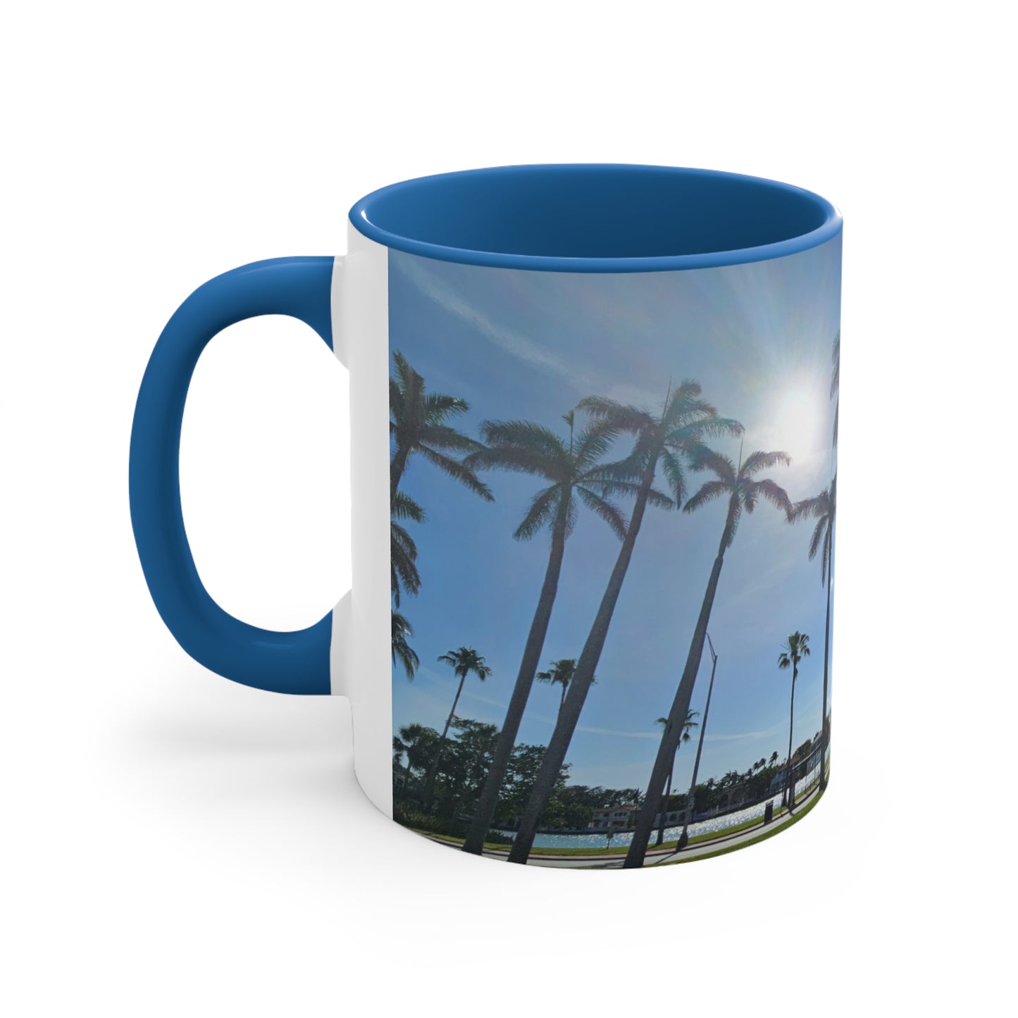 Palm Trees Accent Coffee Mug, 11oz