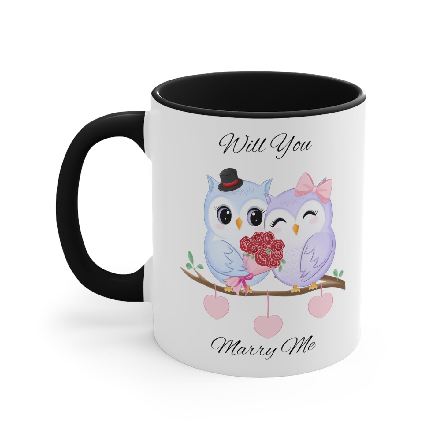 Owls Proposal Accent Coffee Mug, 11oz