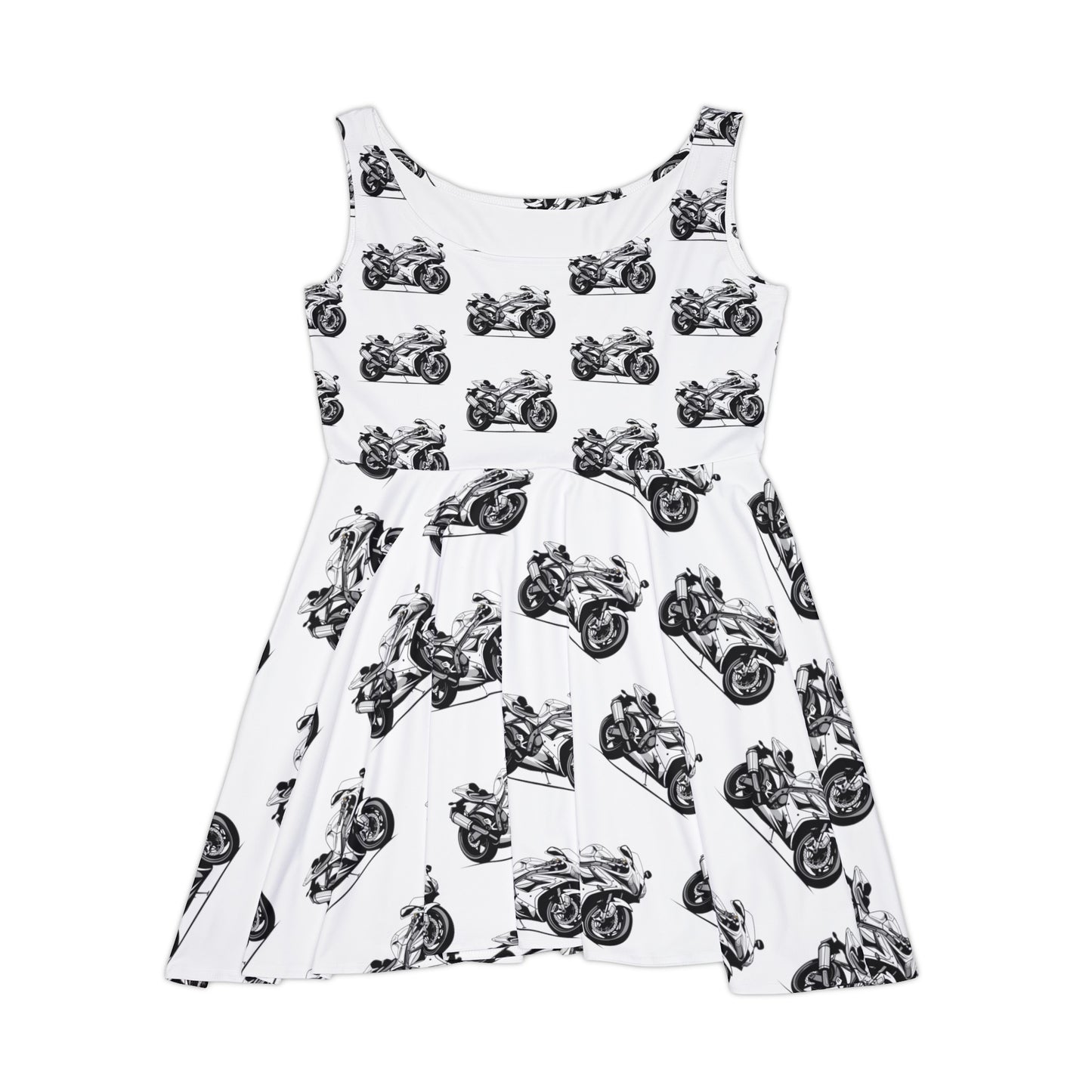 Motorcycle Women's Skater Dress (AOP)