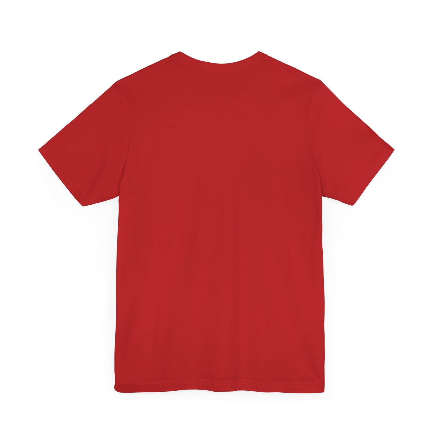 Womans Unisex Red White and Blue Ribbon Jersey Short Sleeve Tee