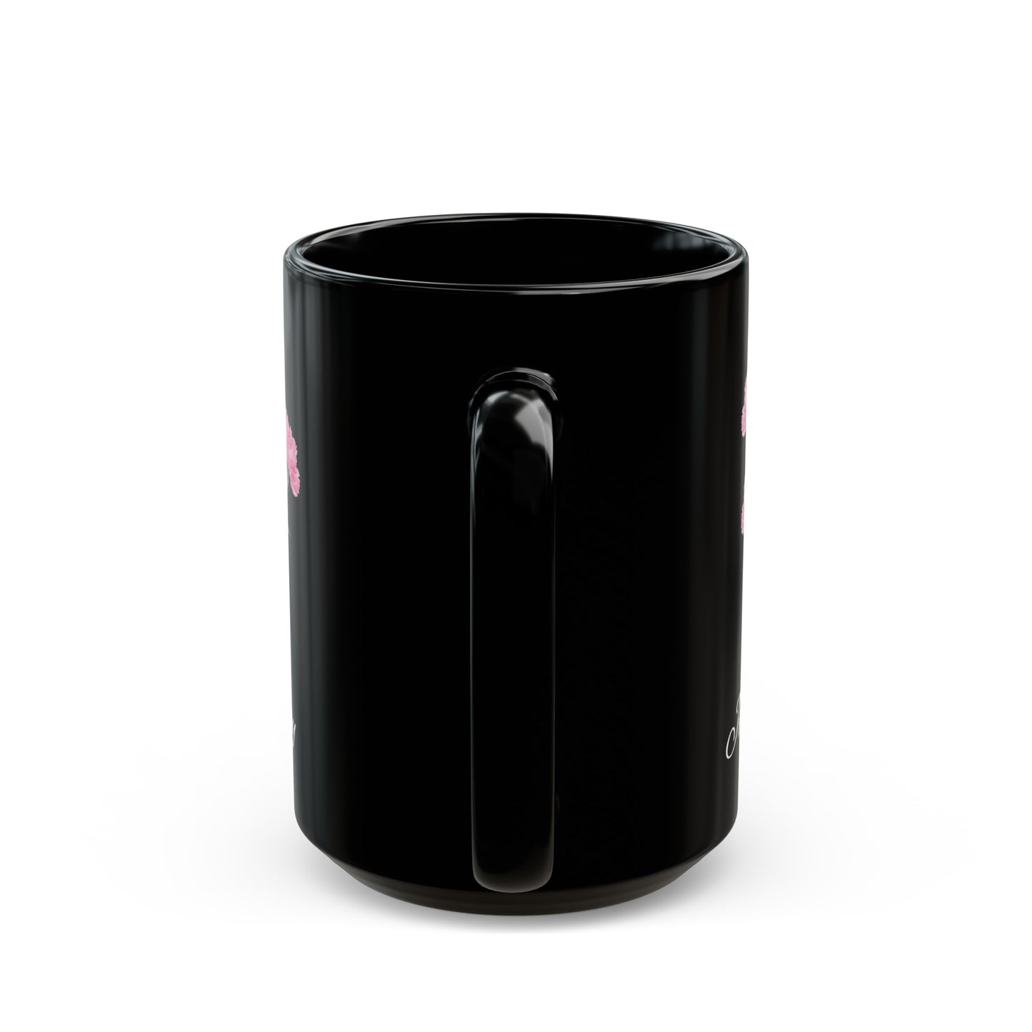 January Birth flower Carnation Black Mug (11oz, 15oz)
