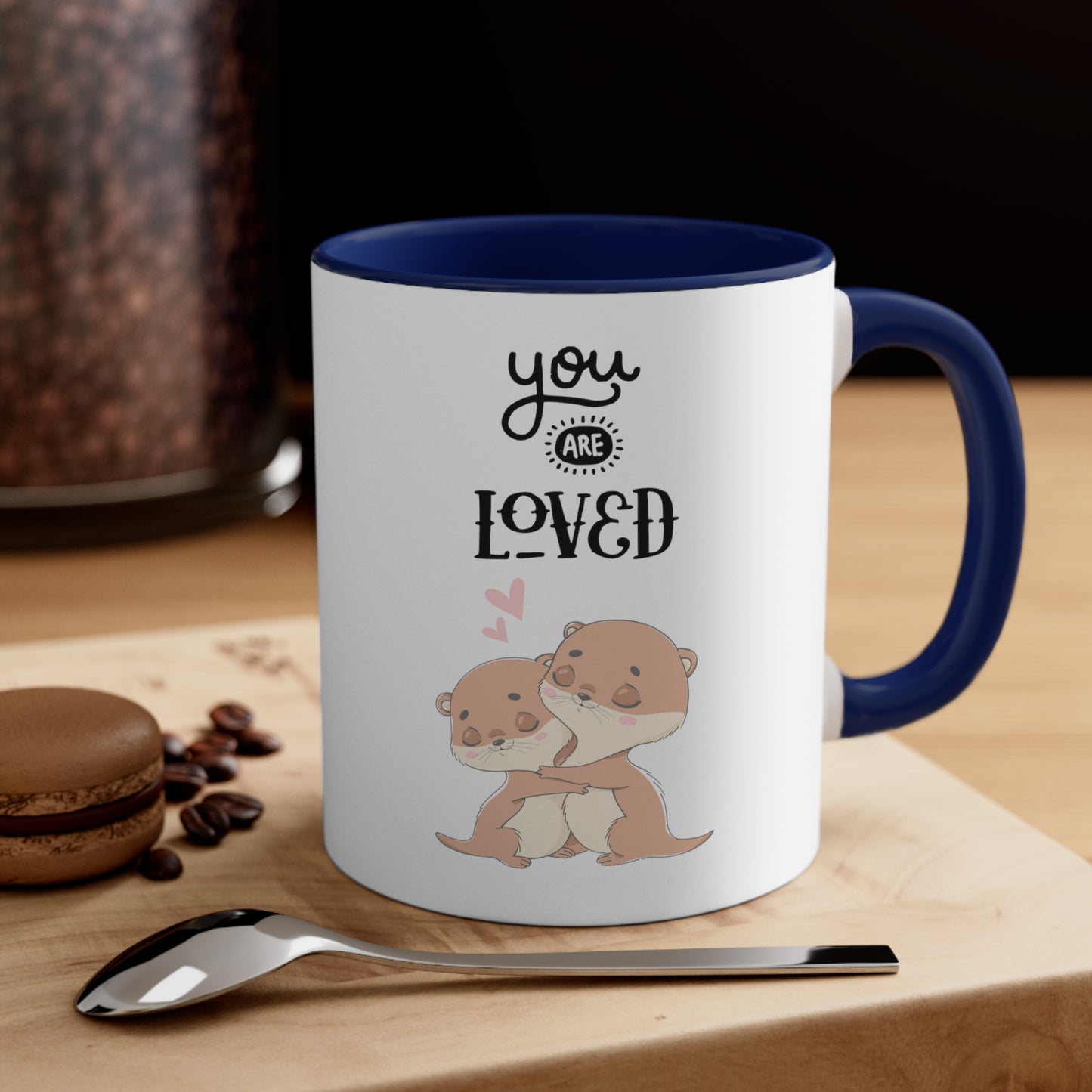Cute You are Loved Accent Coffee Mug, 11oz