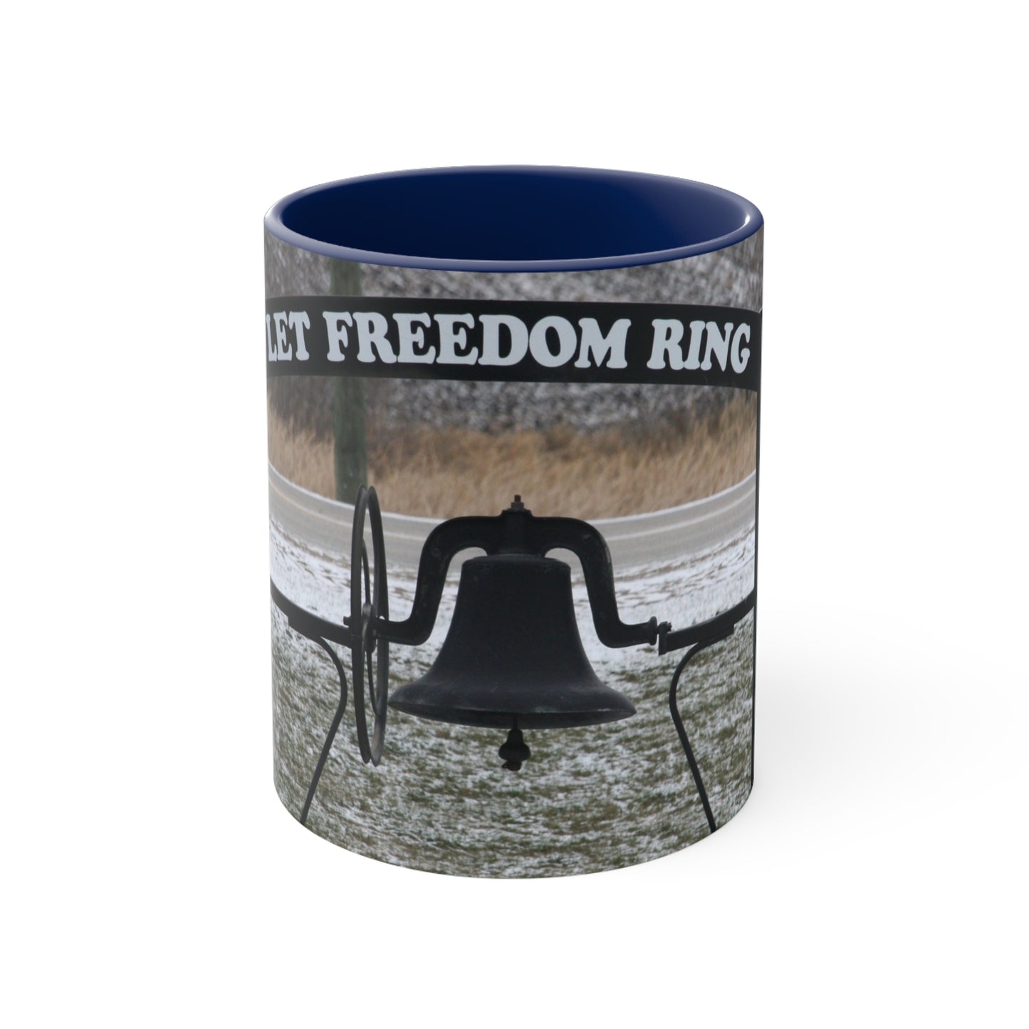 Let Freedom Ring Accent Coffee Mug, 11oz