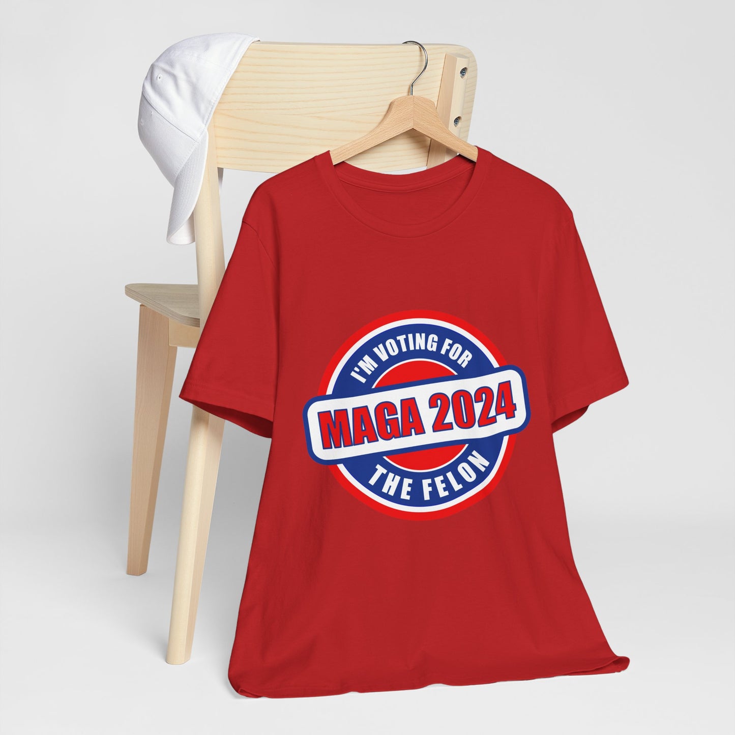 I'm Voting for the Felon Mega 2024 Unisex Jersey Short Sleeve Tee