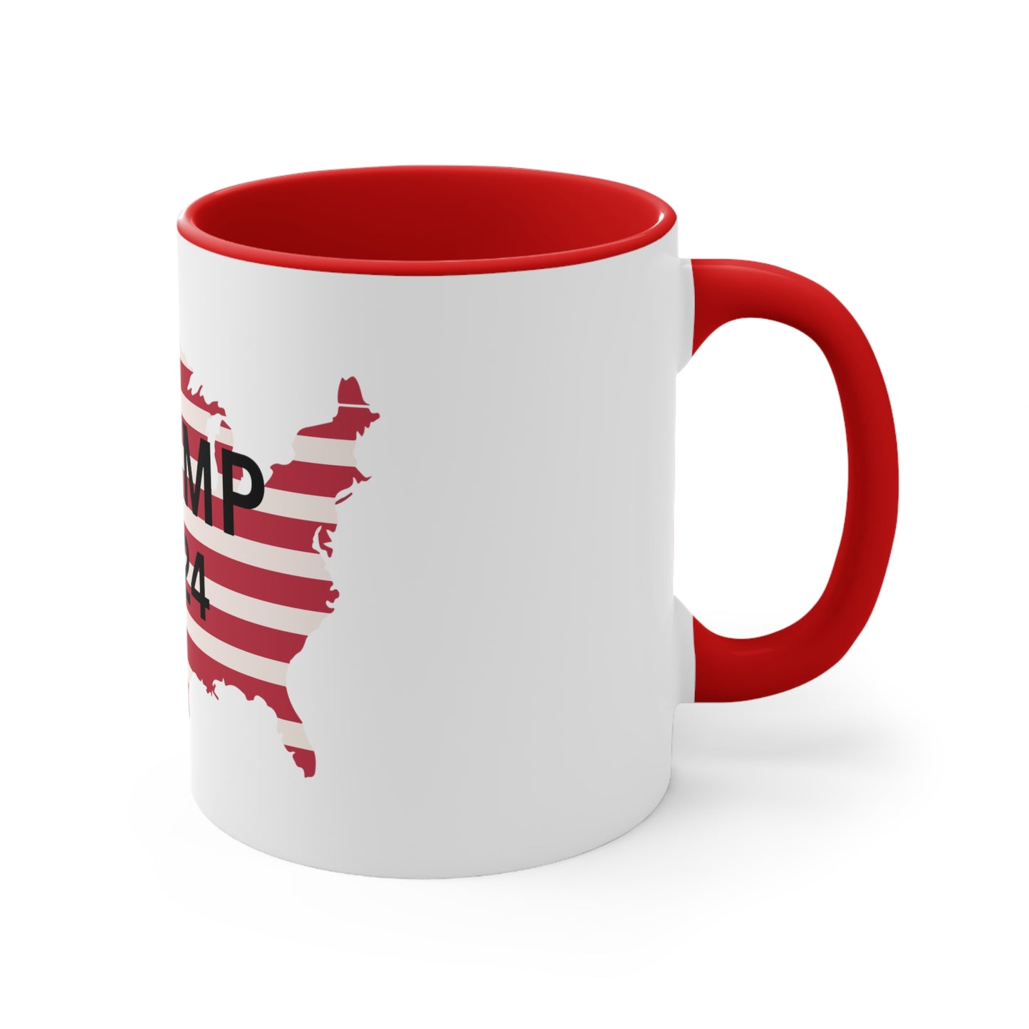 Trump 2024 Accent Coffee Mug, 11oz