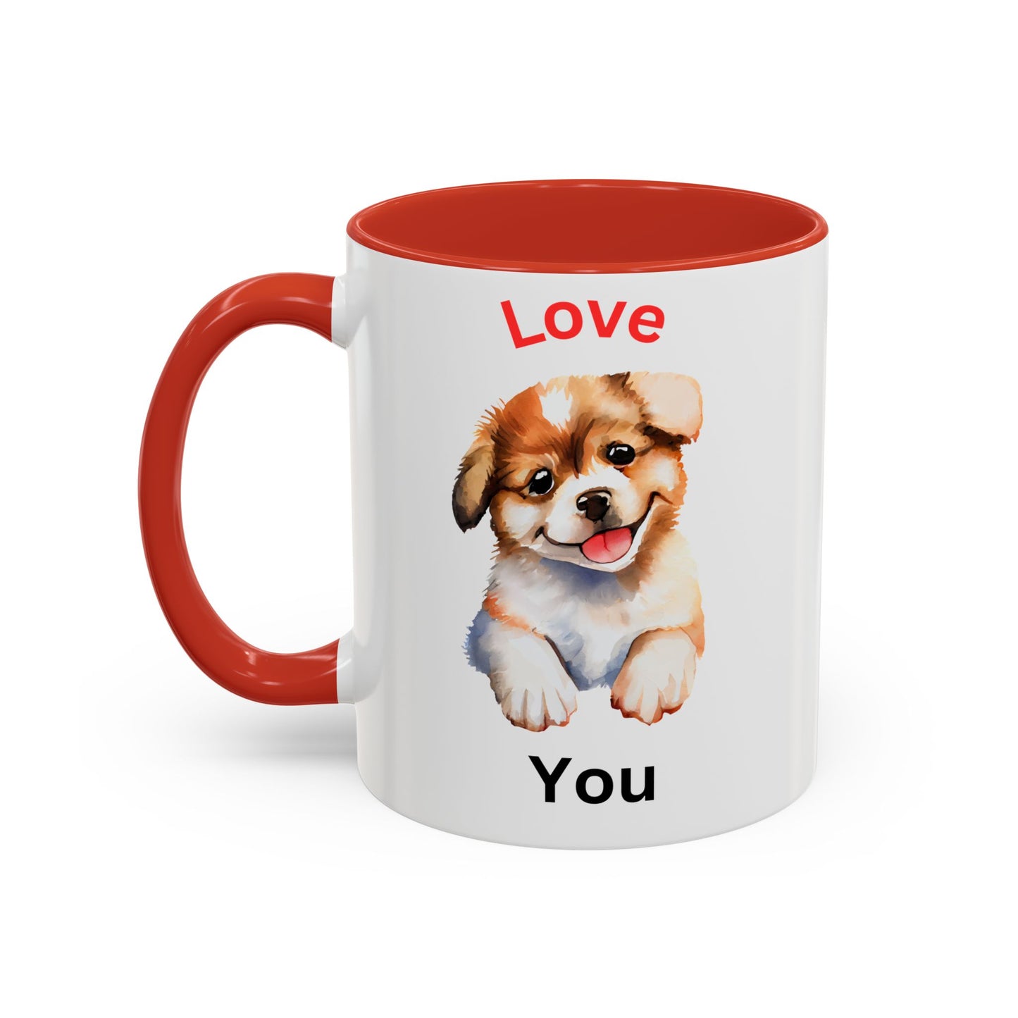 Love You Accent Coffee Mug, 11oz