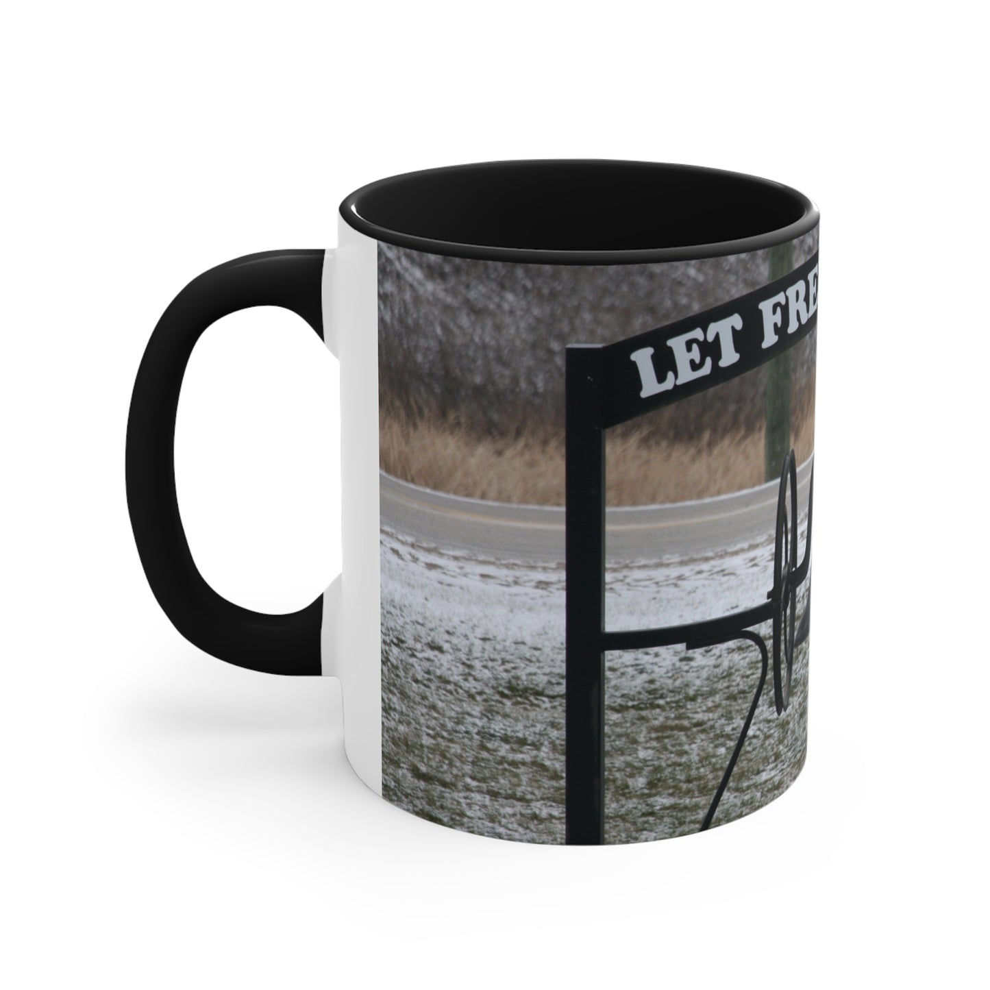 Let Freedom Ring Accent Coffee Mug, 11oz