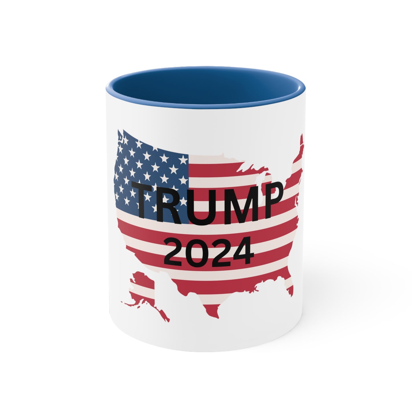 Trump 2024 Accent Coffee Mug, 11oz
