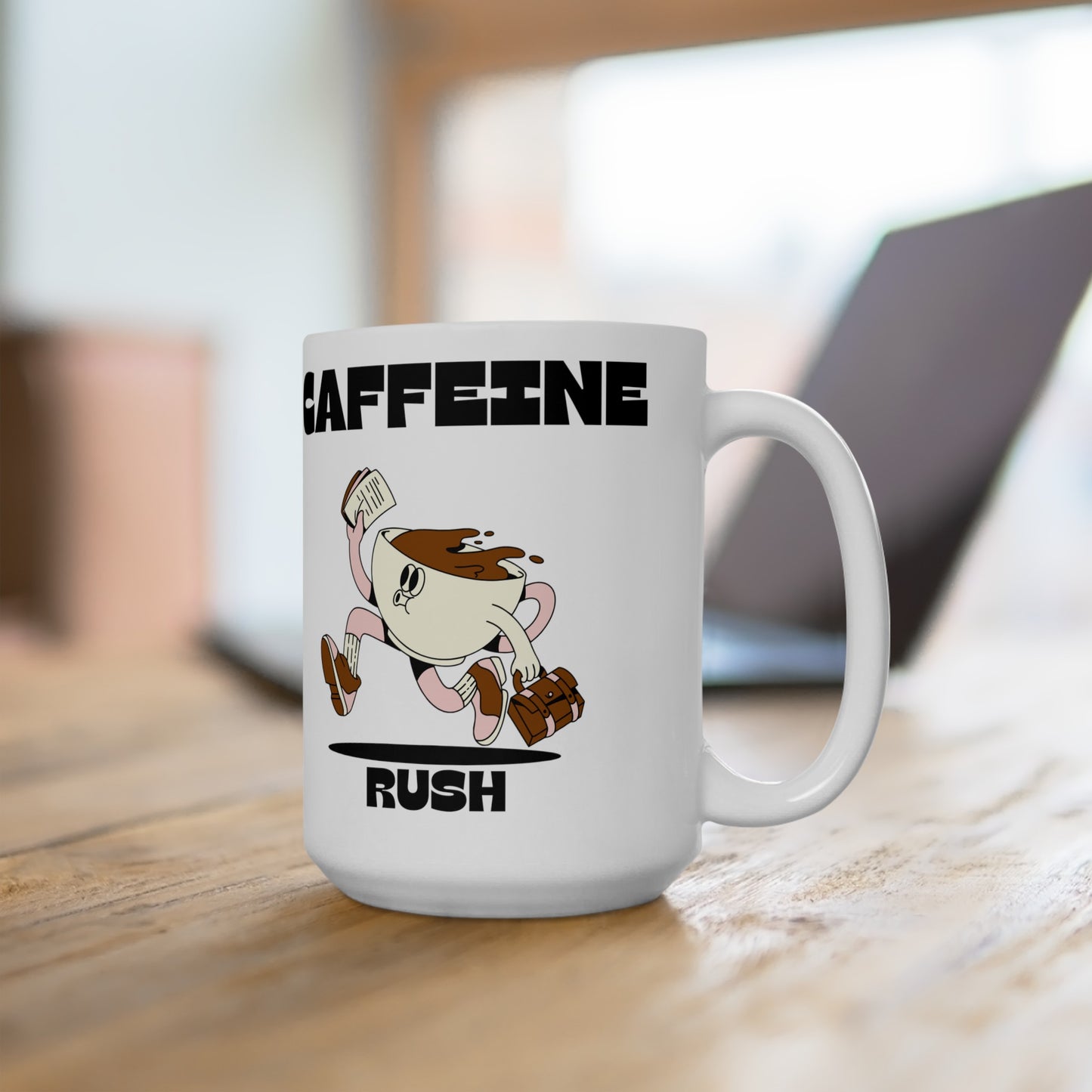 Caffeine Rush Ceramic Mug 15oz