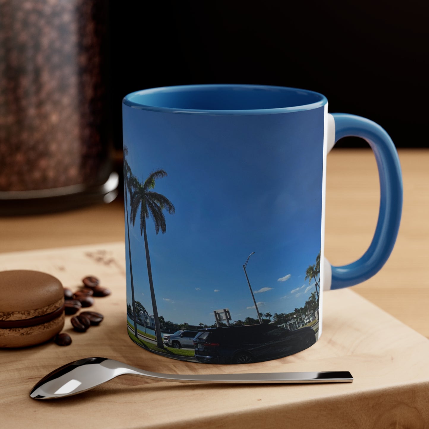 Palm Trees Accent Coffee Mug, 11oz